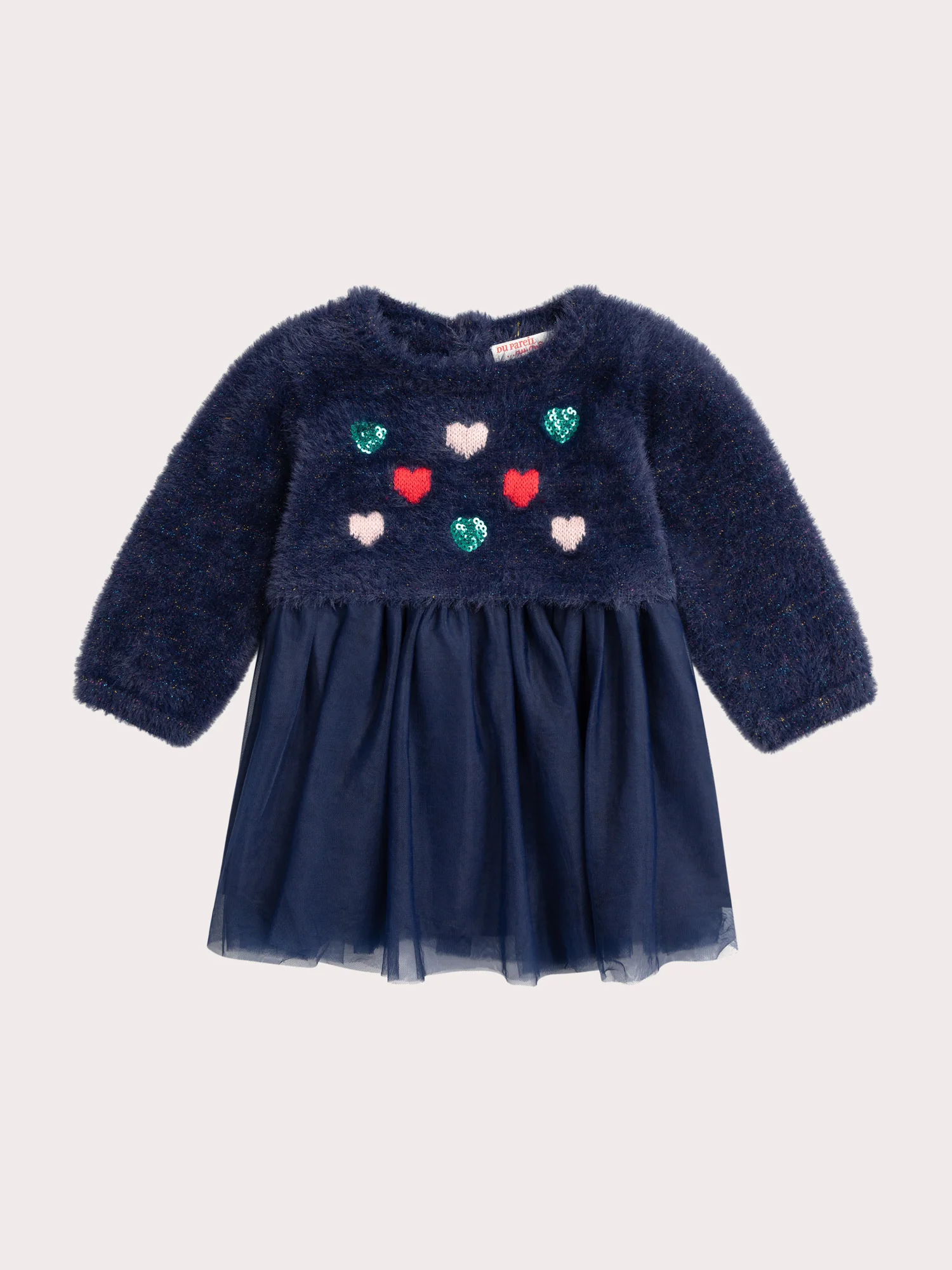 Abito navale a cuore per bambina