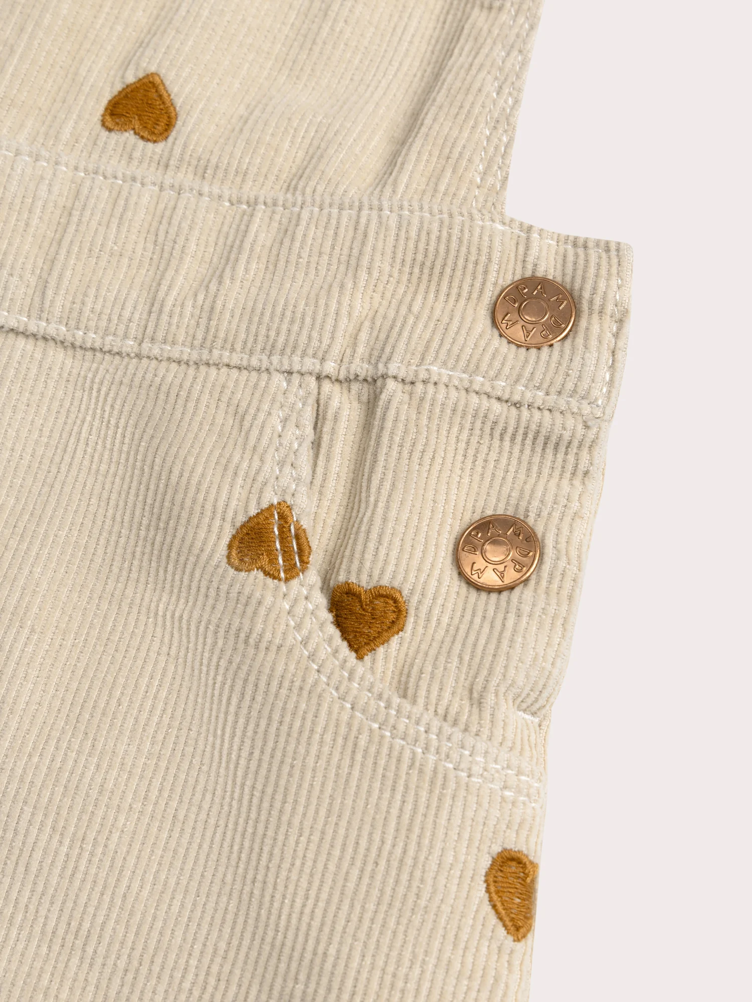 Abito salopette in velour con stampa cuori - Image 4
