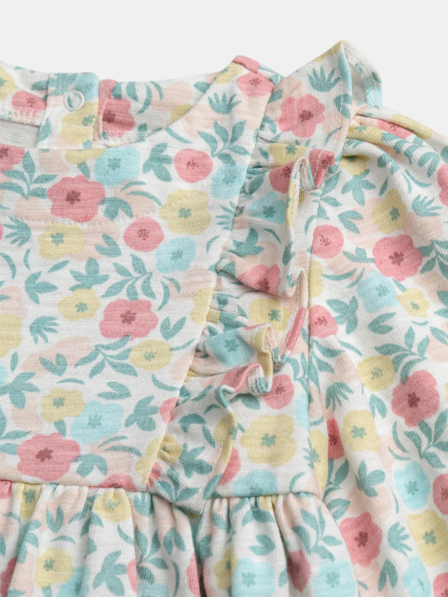 Abito Stampato di Fiori per Bambina - Image 3