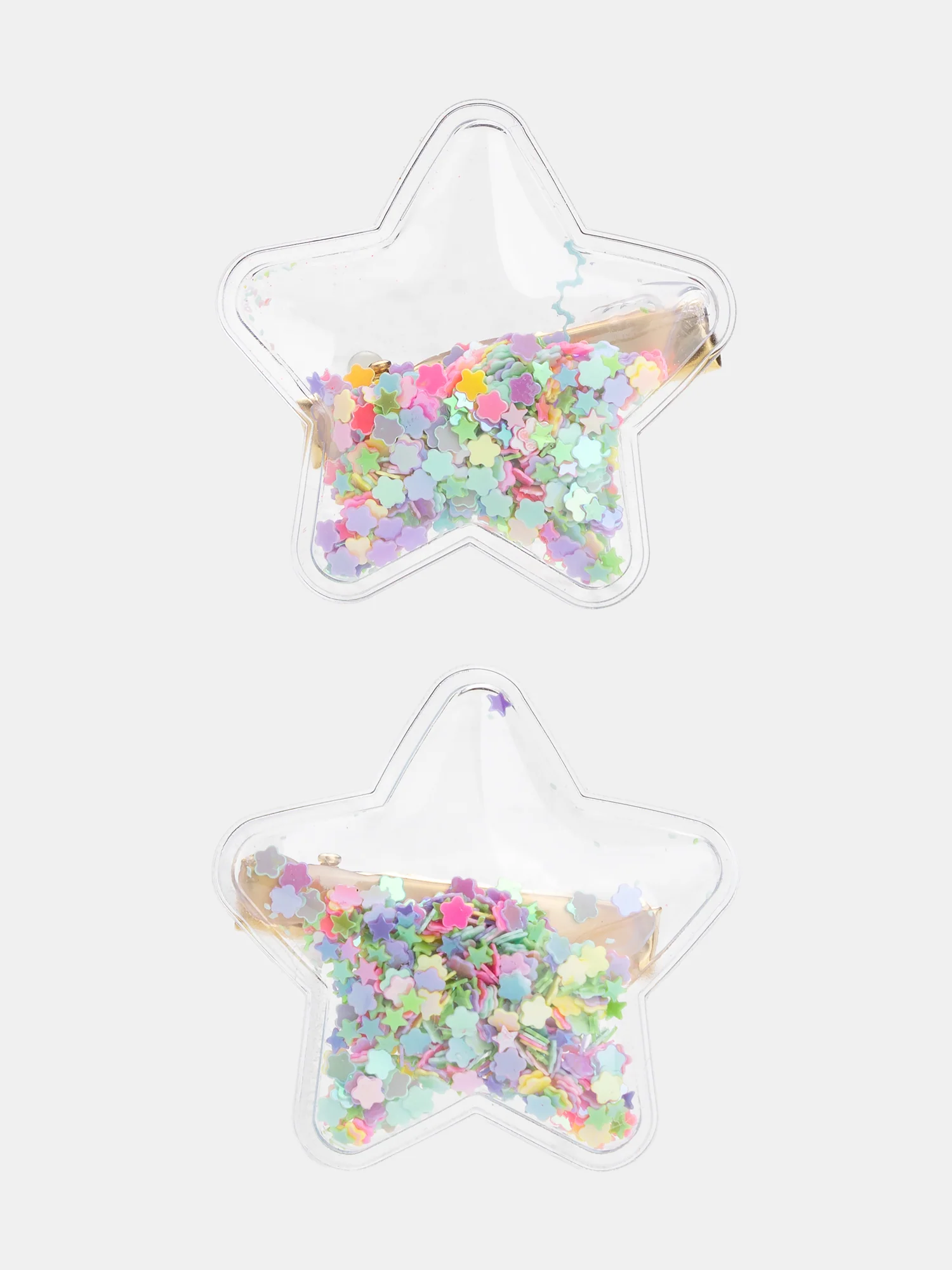 Lot de 2 barrettes étoiles paillettés pour fille