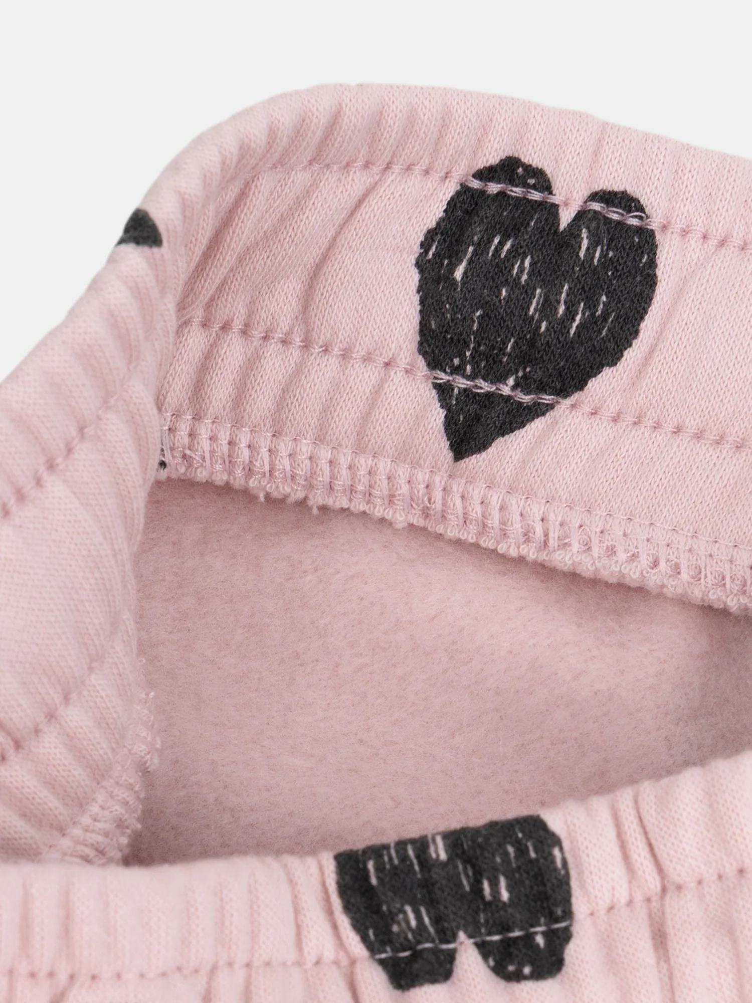 Bas de jogging rose imprimé coeur pour fille - Image 5