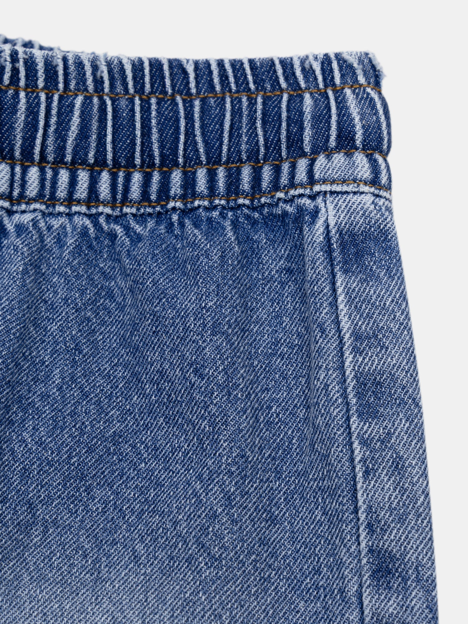 Bermuda in denim blu per ragazzi - Image 2