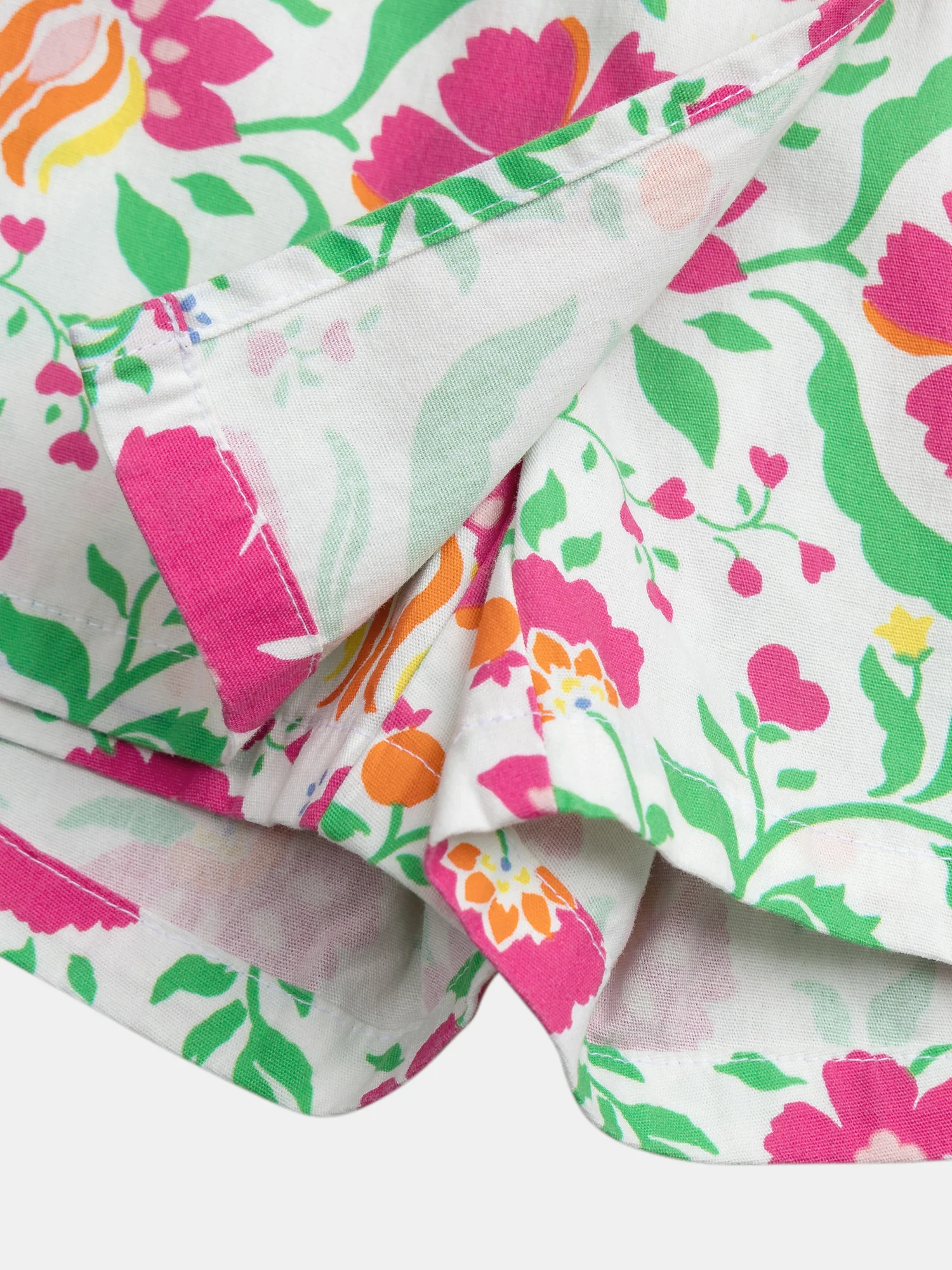 Short bianco con stampa floreale per ragazze - Image 5