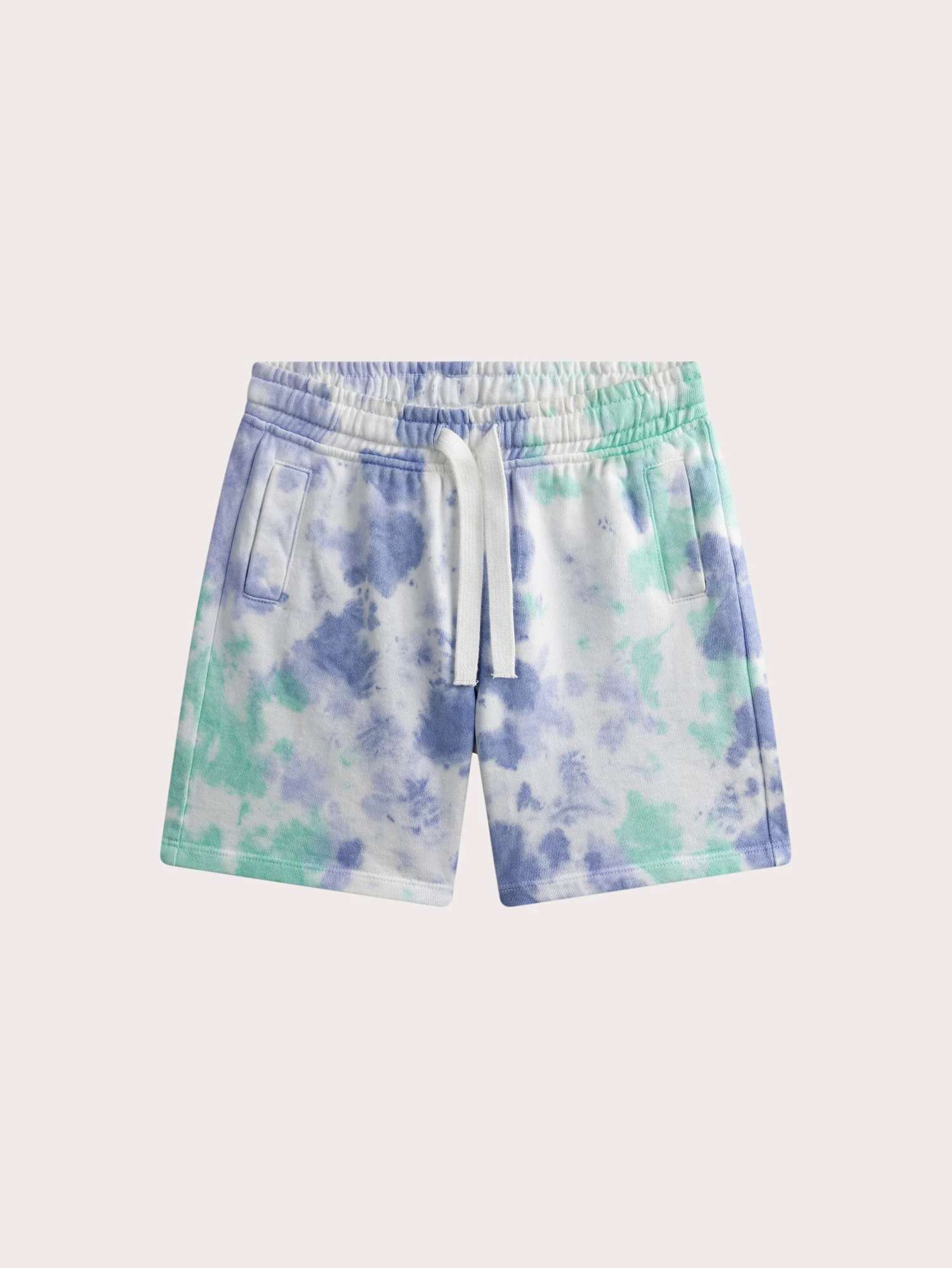 Bermuda ecru e blu tie-dye