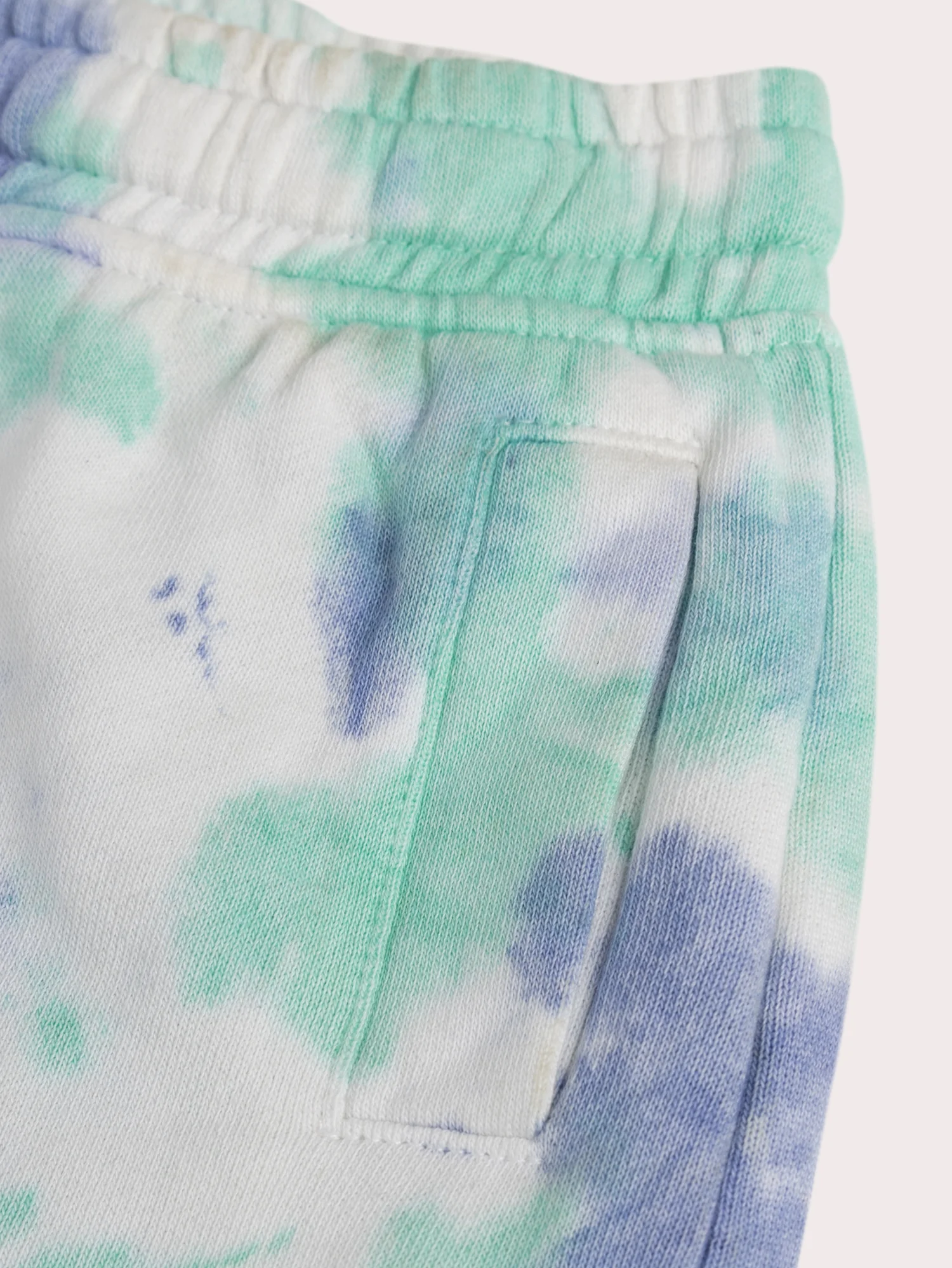 Bermuda ecru e blu tie-dye - Image 3