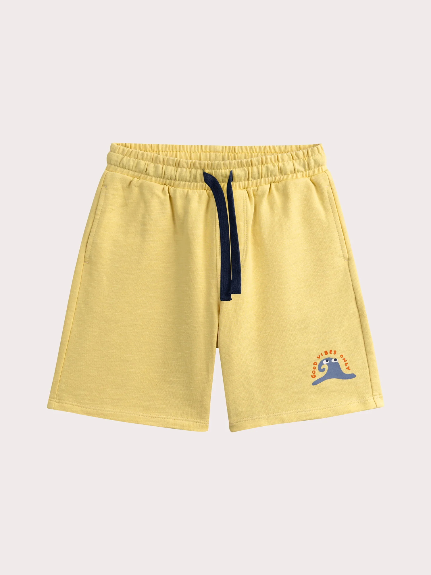 Bermuda gialla in French Terry