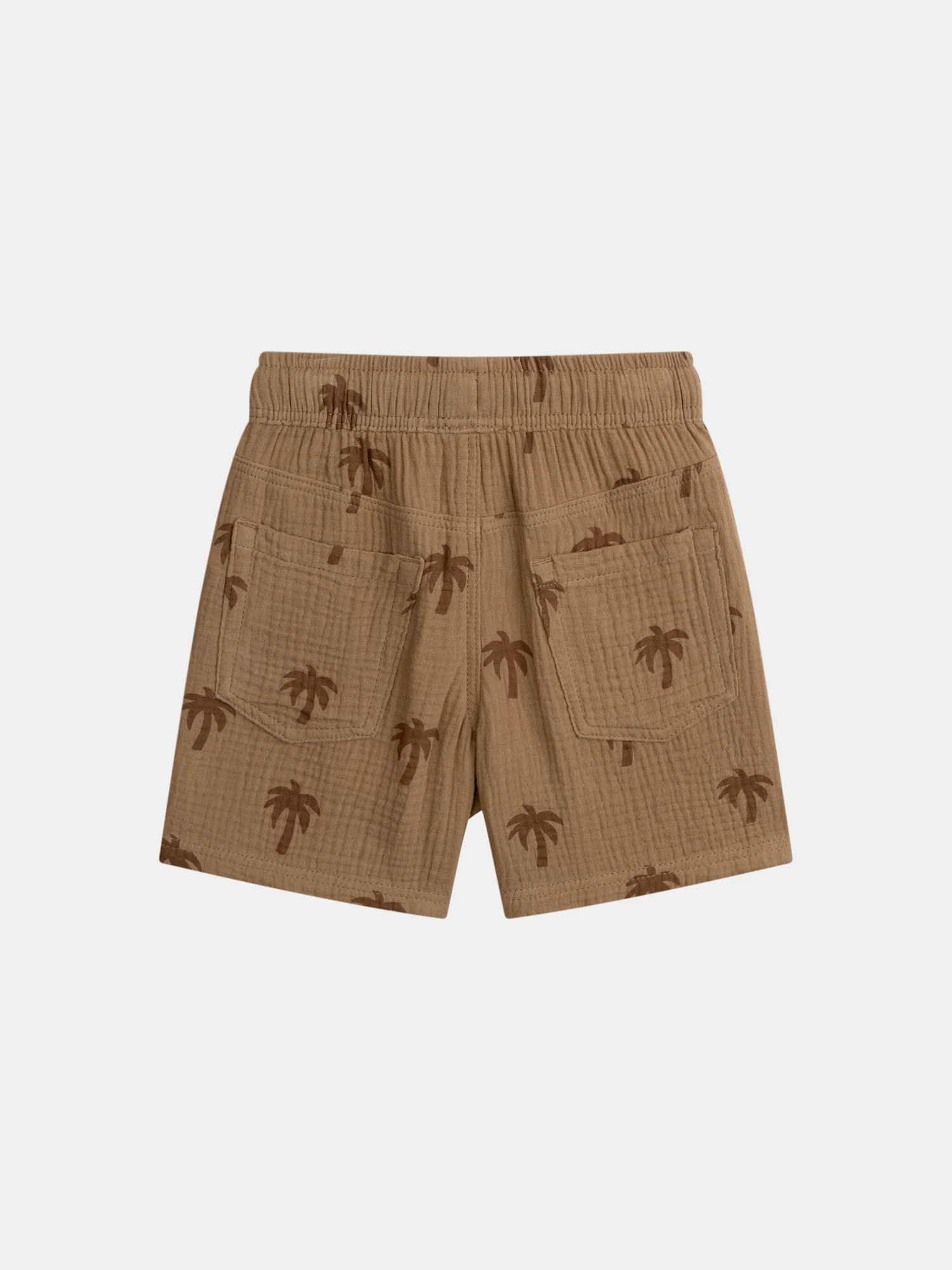 Bermuda marrone con stampa di palme per ragazzi - Image 6