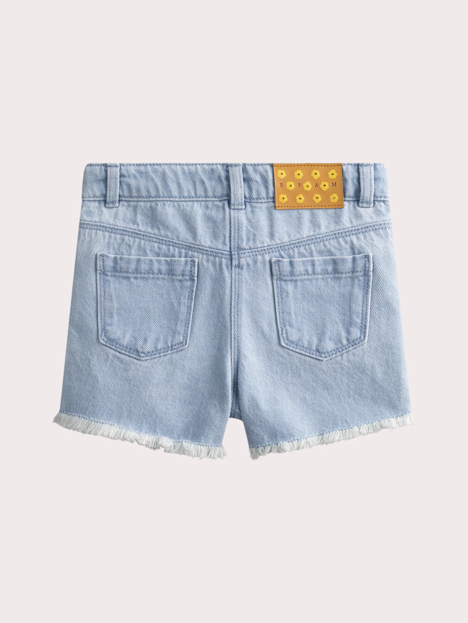 Bermuda ricamata in denim blu chiaro - Image 5