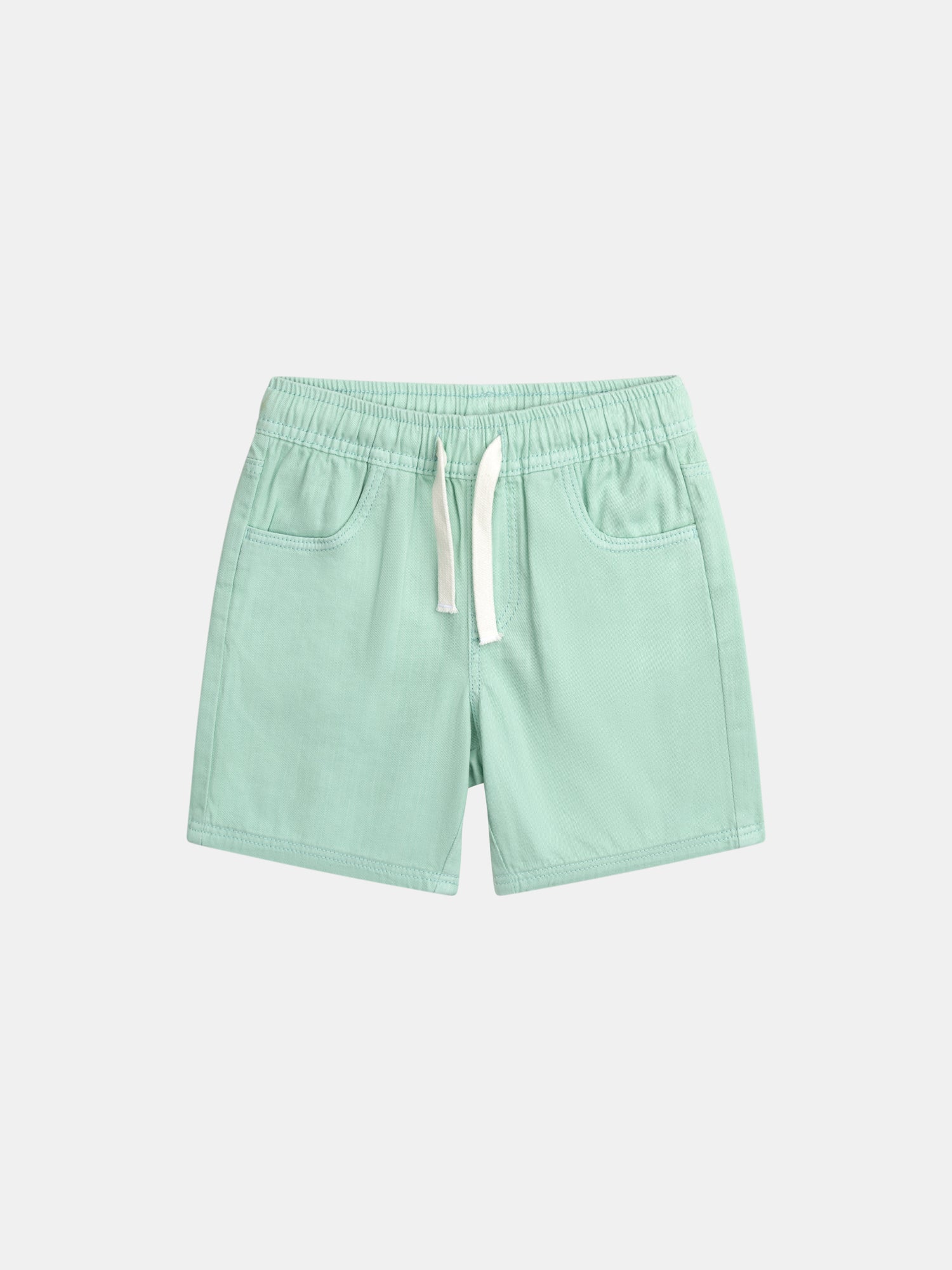 Bermuda verde in twill per ragazzi