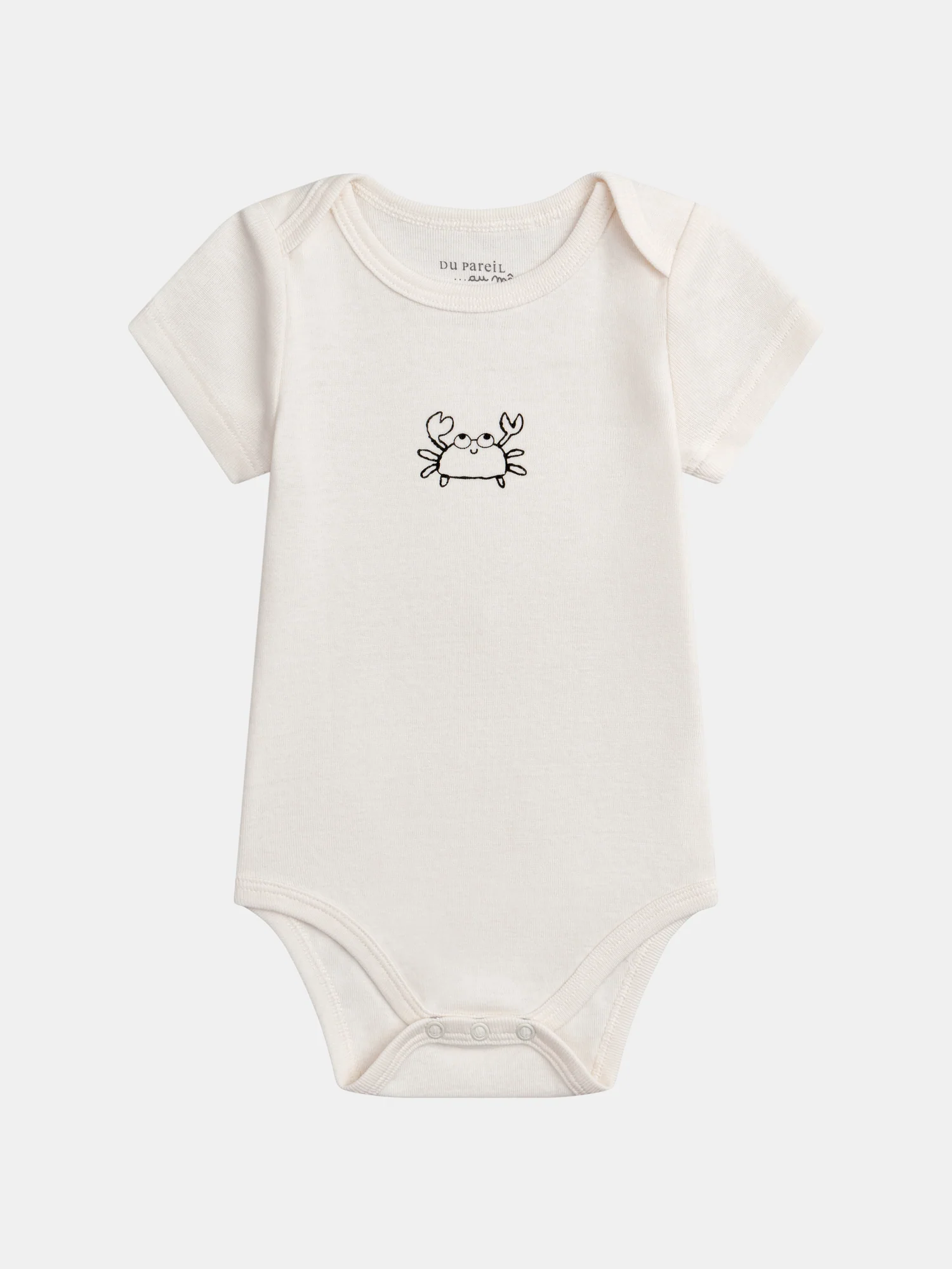 Set di 2 body vaniglia "Animali Marini" a maniche corte per bambino - Image 2