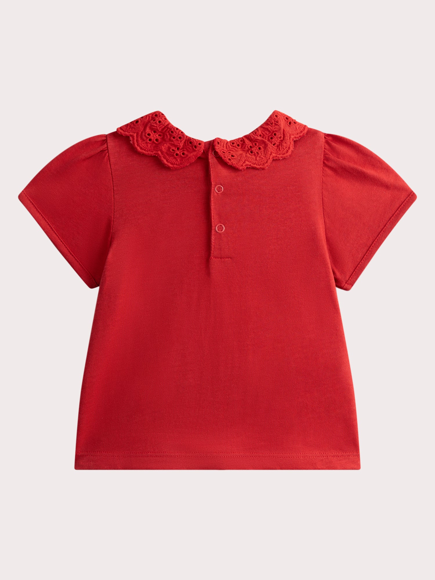 Brassiere Rossa a Maniche Corte per Bebè Femminile - Image 3