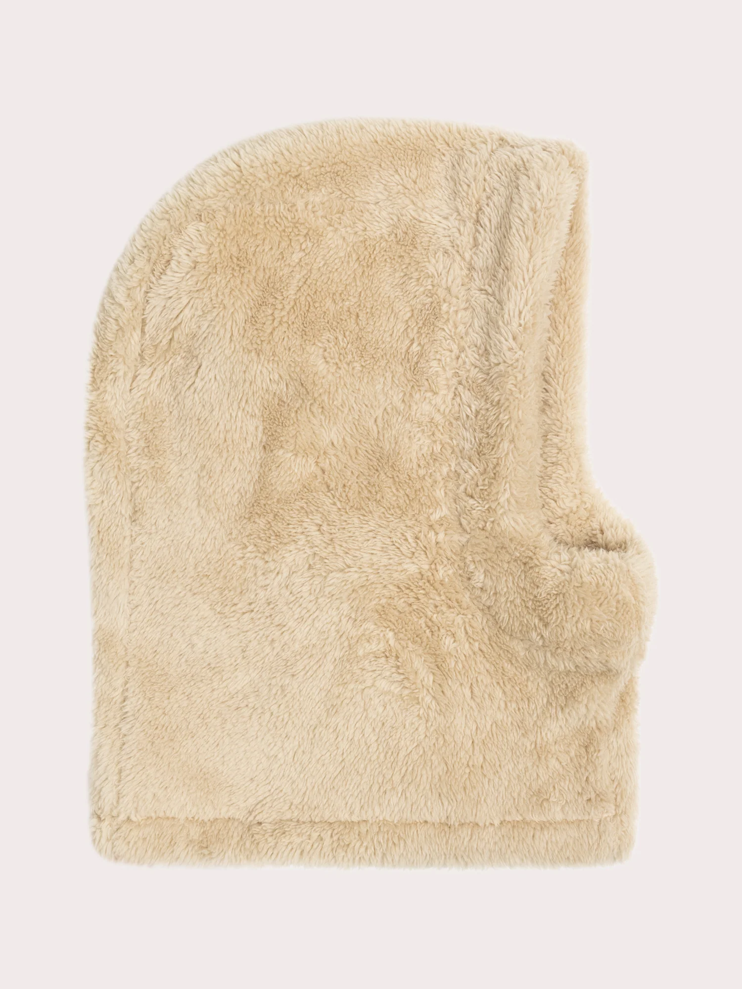 Cagoule beige in pelliccia finta - Image 2