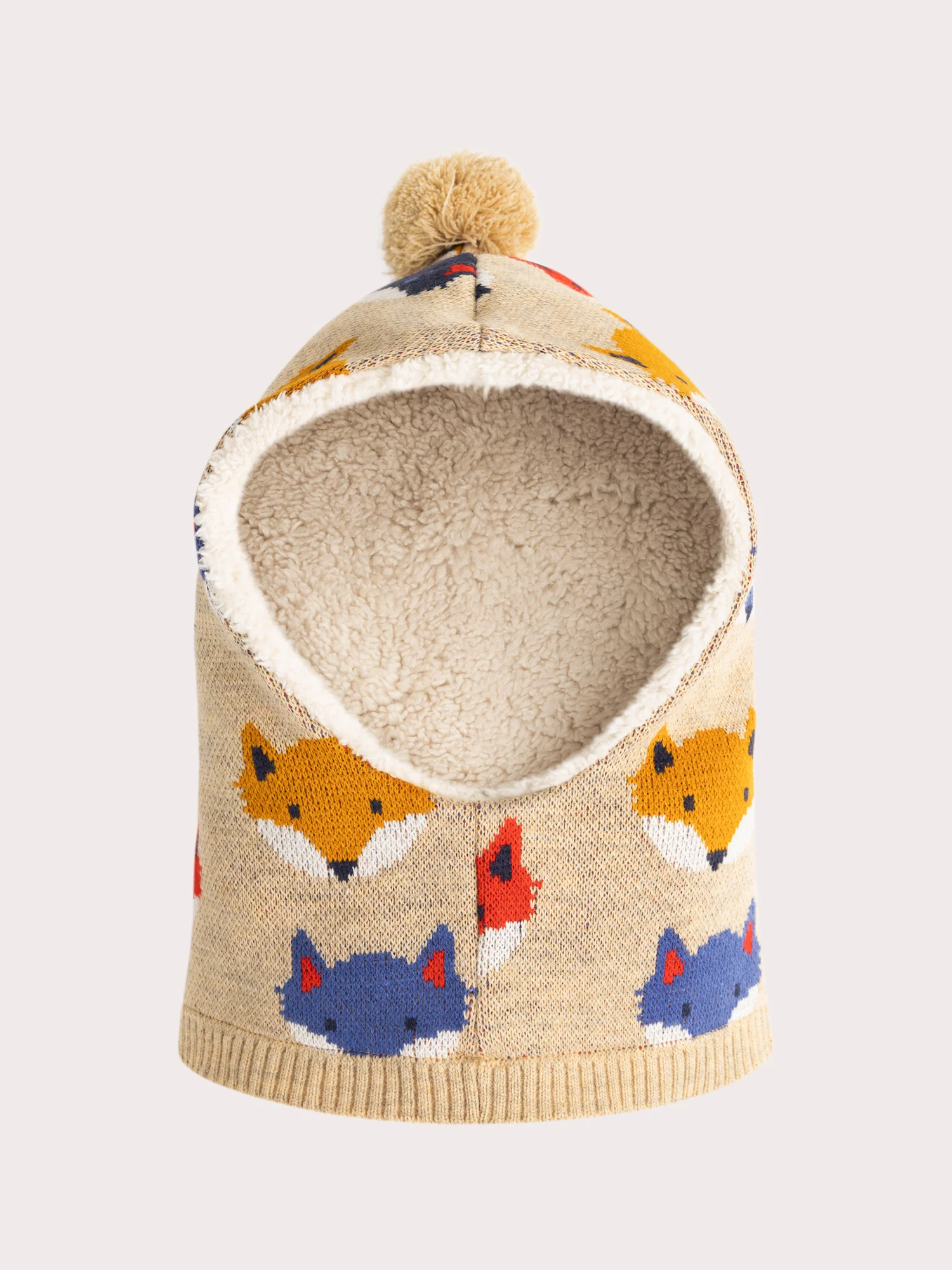 Cagoule con motivo volpe multicolore per ragazzi