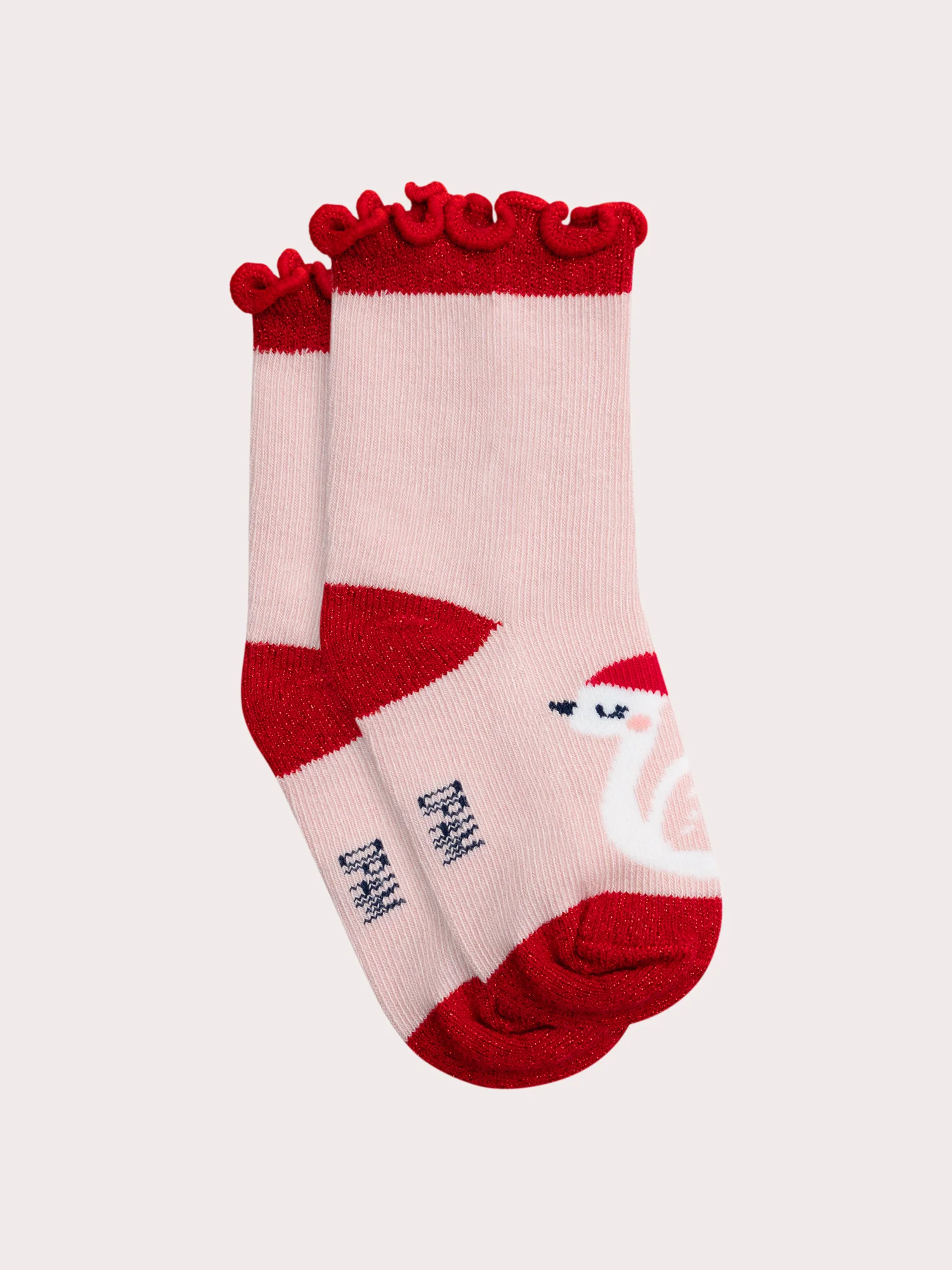 Calzini rosa con motivo di cigno per bambina