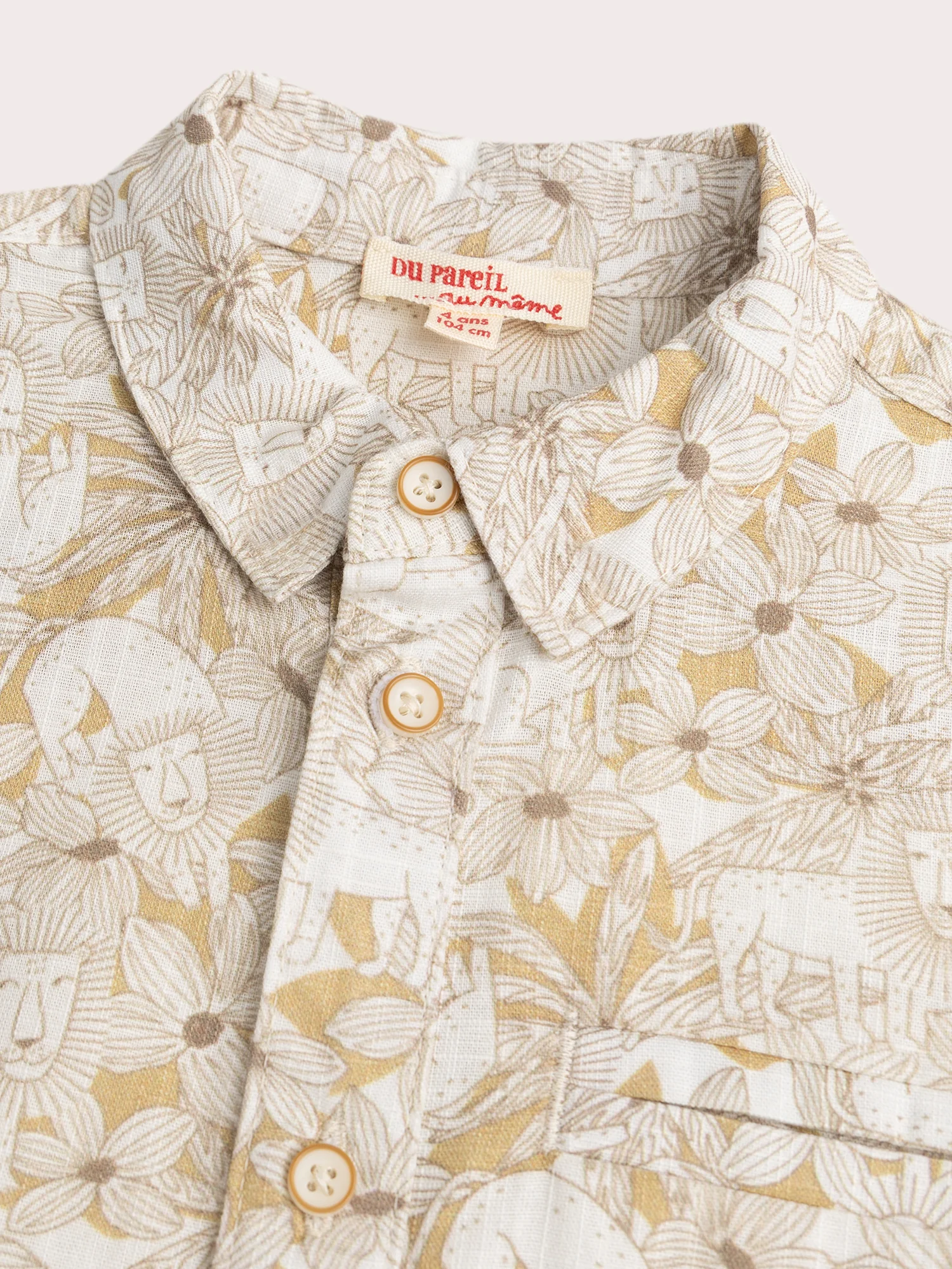 Camicia a maniche lunghe con stampa di leoni - Image 3
