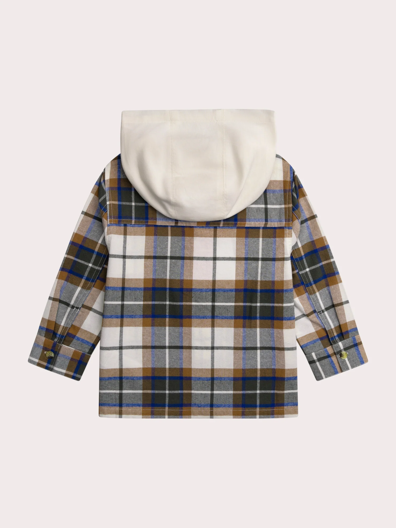 Camicia in flanella a quadri con cappuccio - Image 6