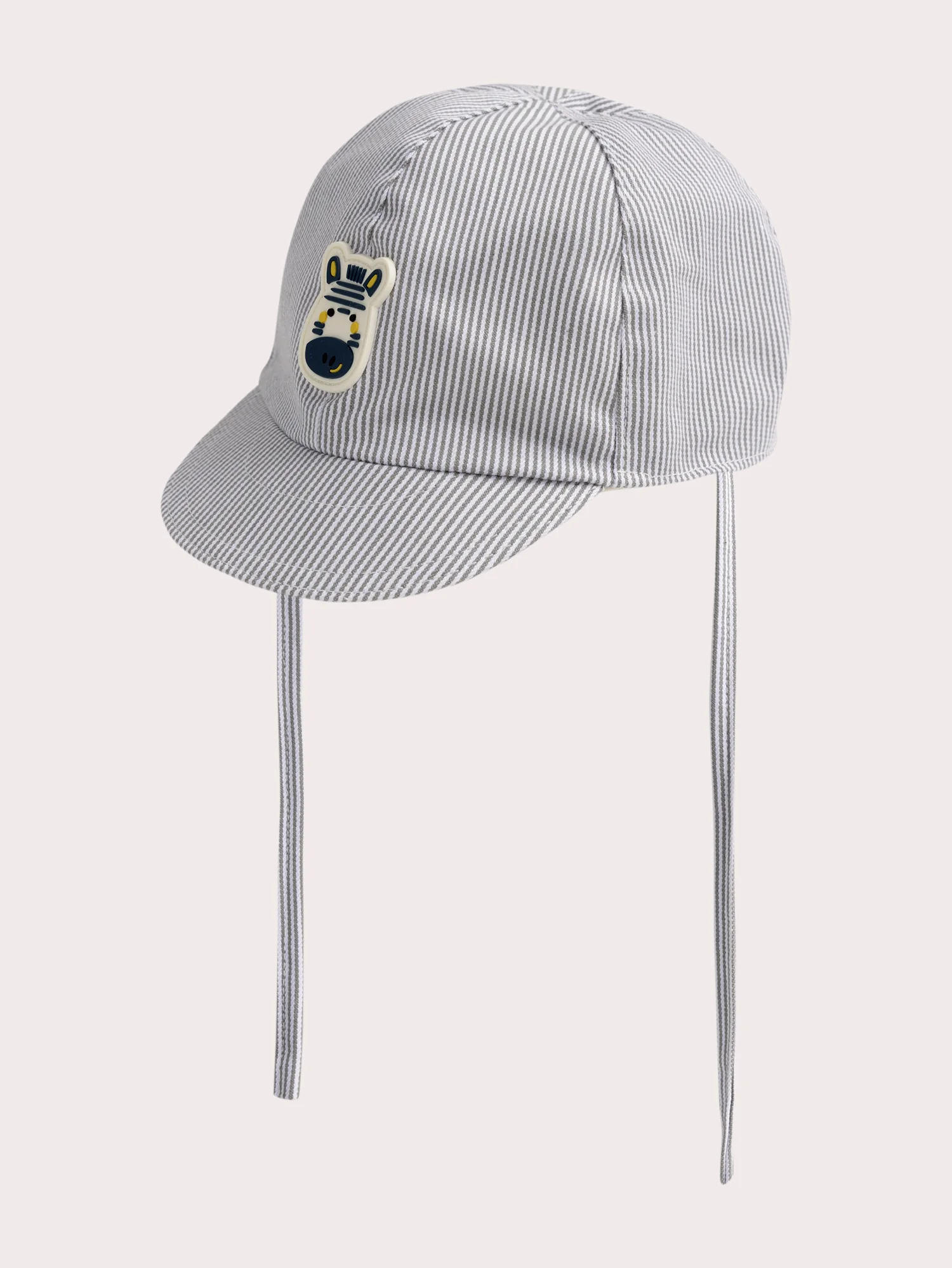 Cappellino a righe con motivo zebra per bebè maschio - Image 2