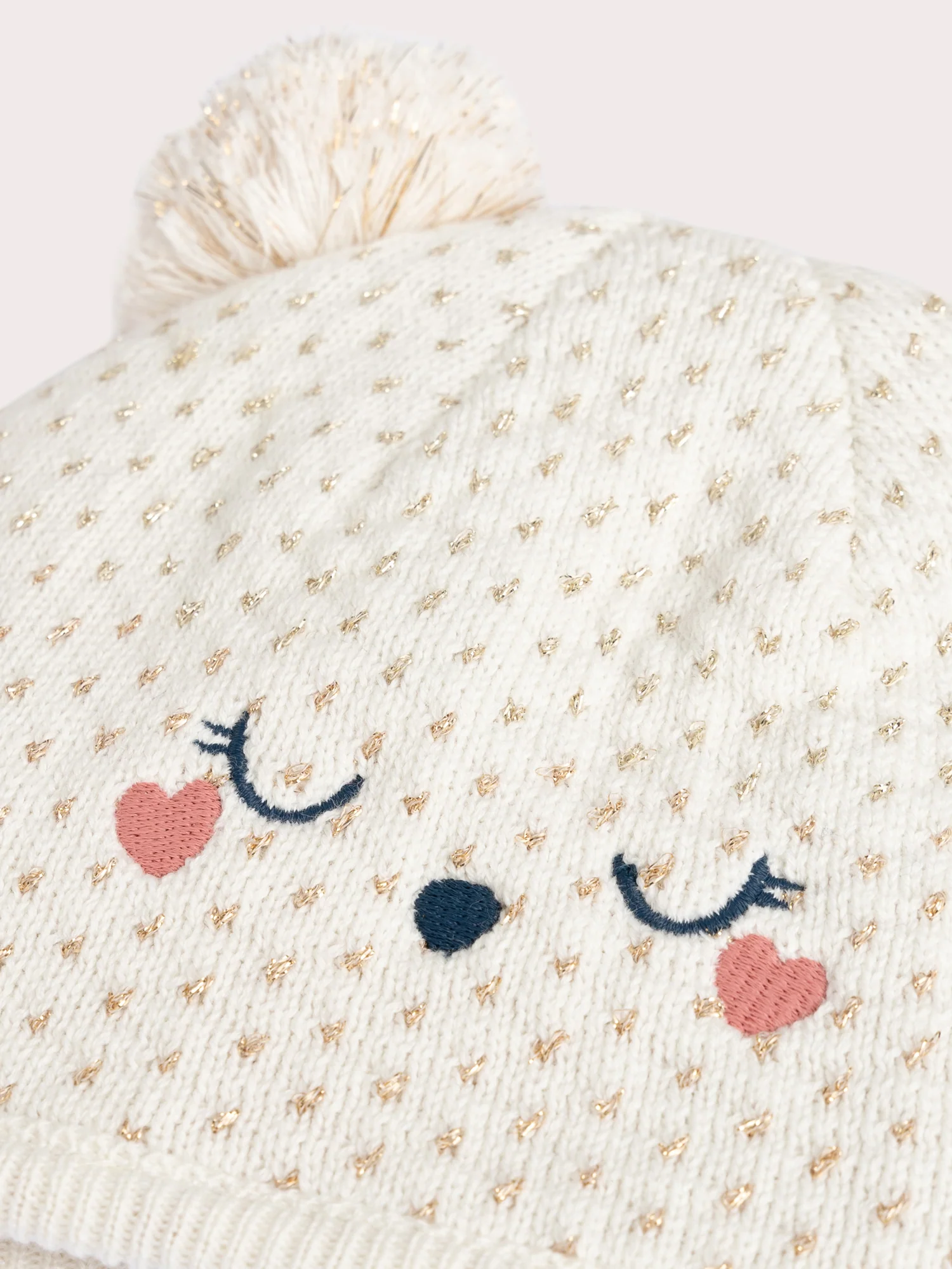 Cappello a motivo cuore per bambina - Image 3