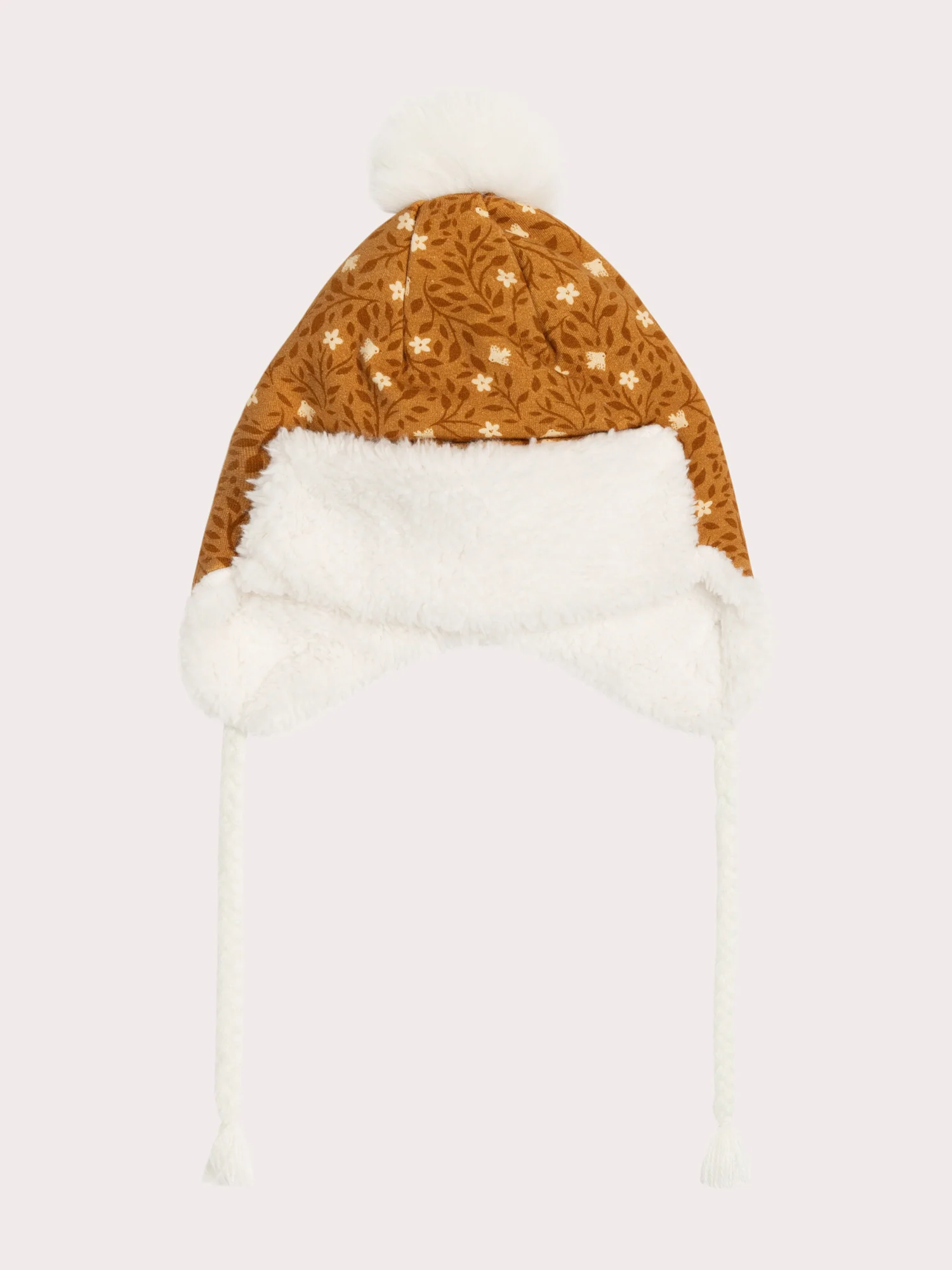Cappello a motivo fiorito per bambina