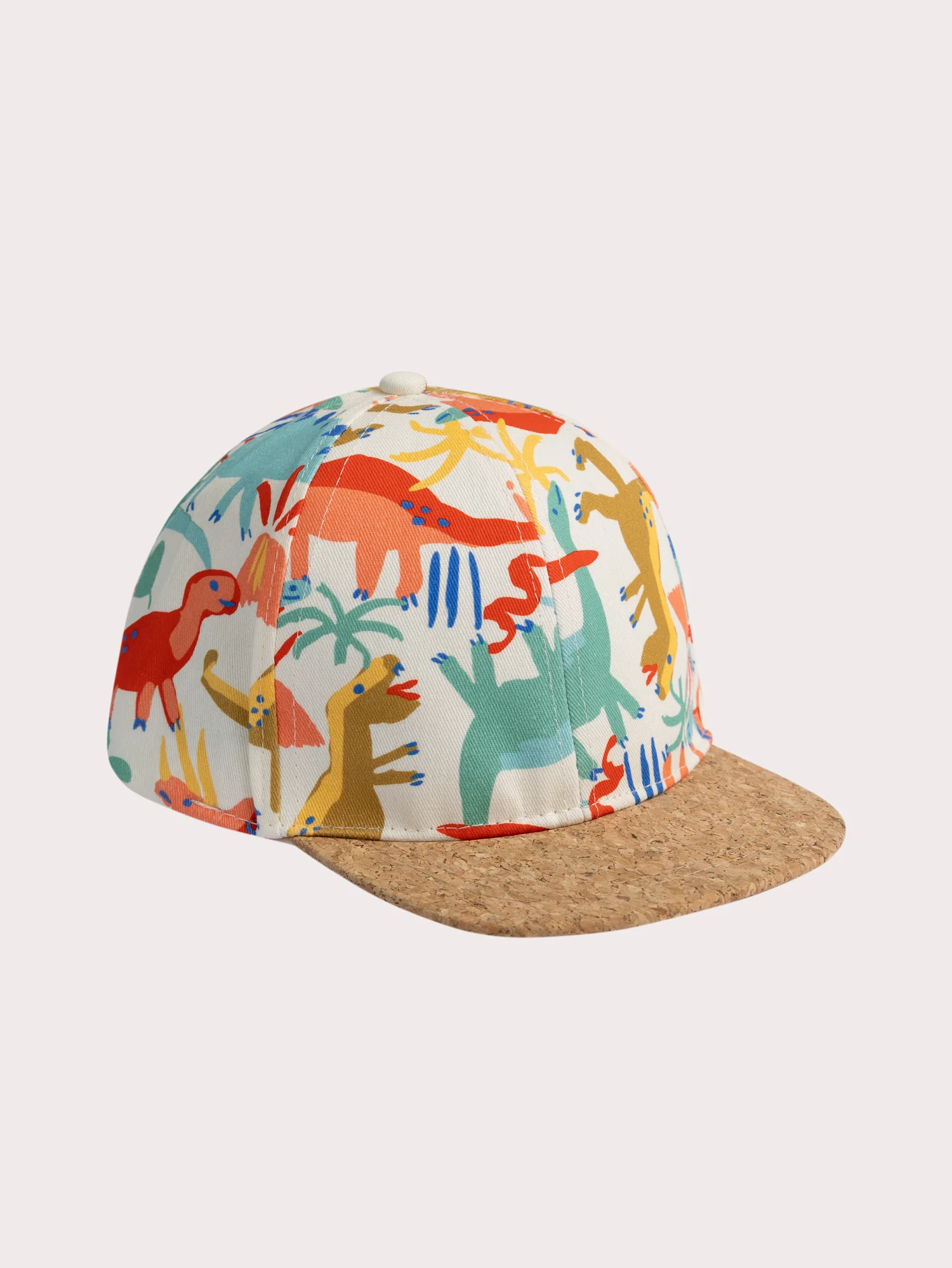 Cappello avorio con stampa dinosauro per ragazzo - Image 2
