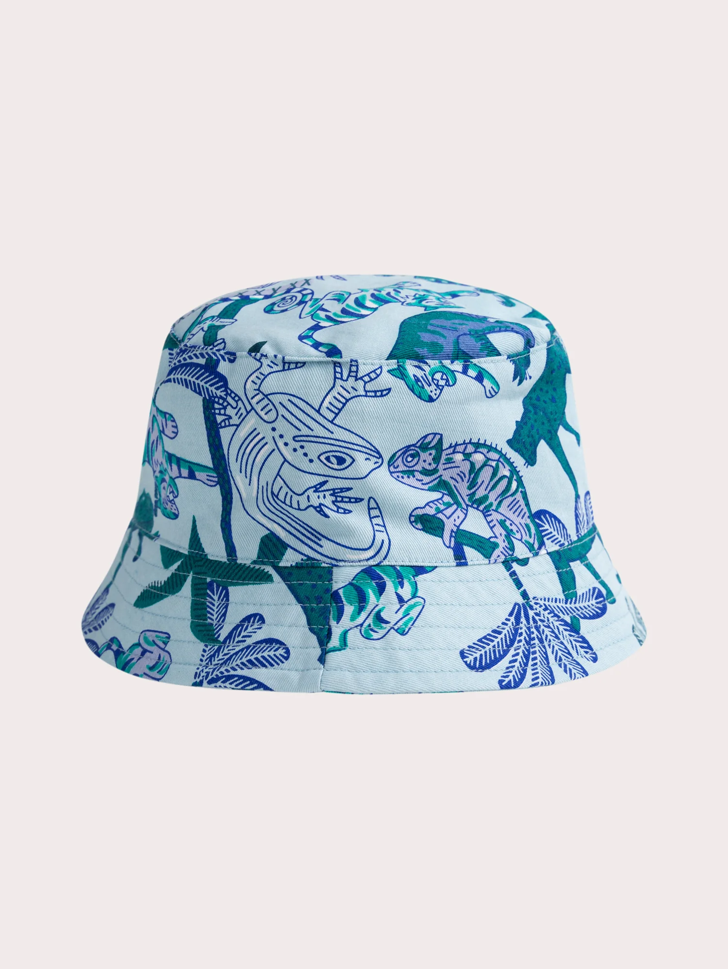 Cappello blu stampato fantasia per ragazzo