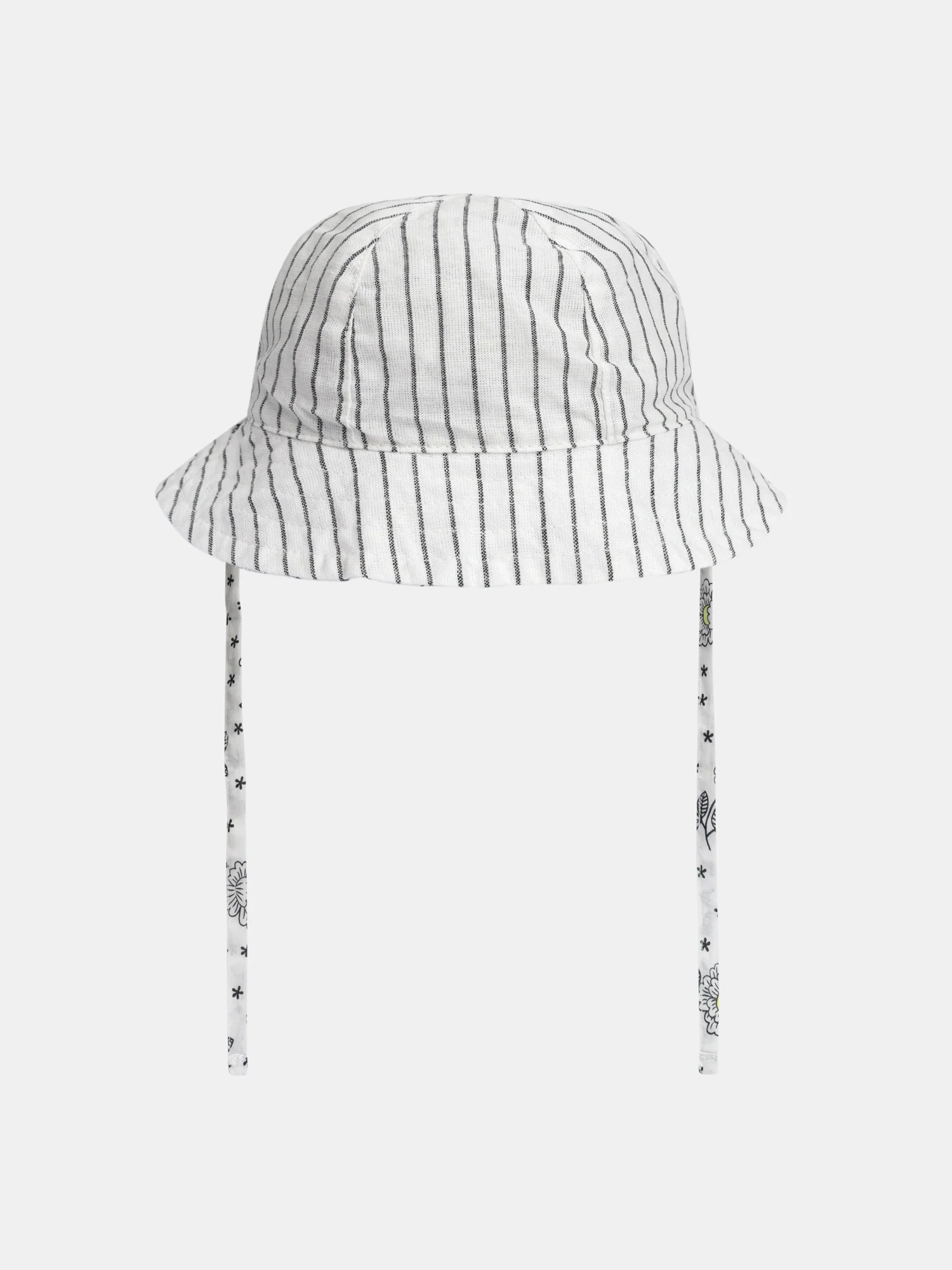 Cappello reversibile con stampa floreale per bambine