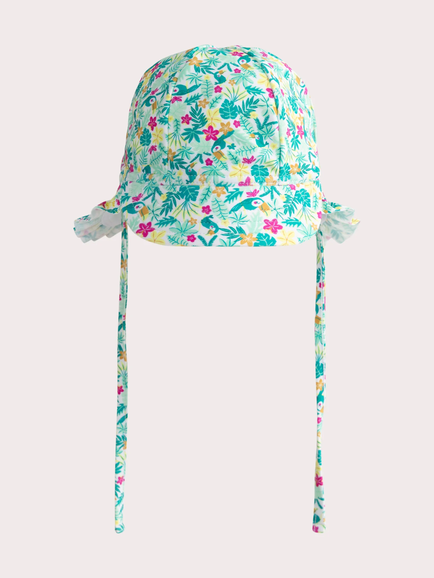 Cappello da bagno anti-UV a stampa floreale per bambina - Image 2