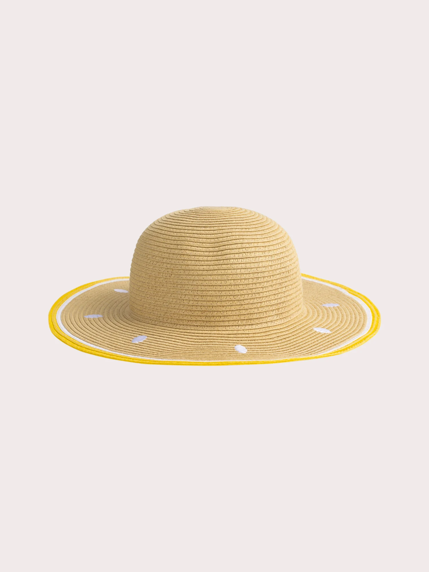 Cappello di paglia a motivo limone per ragazze