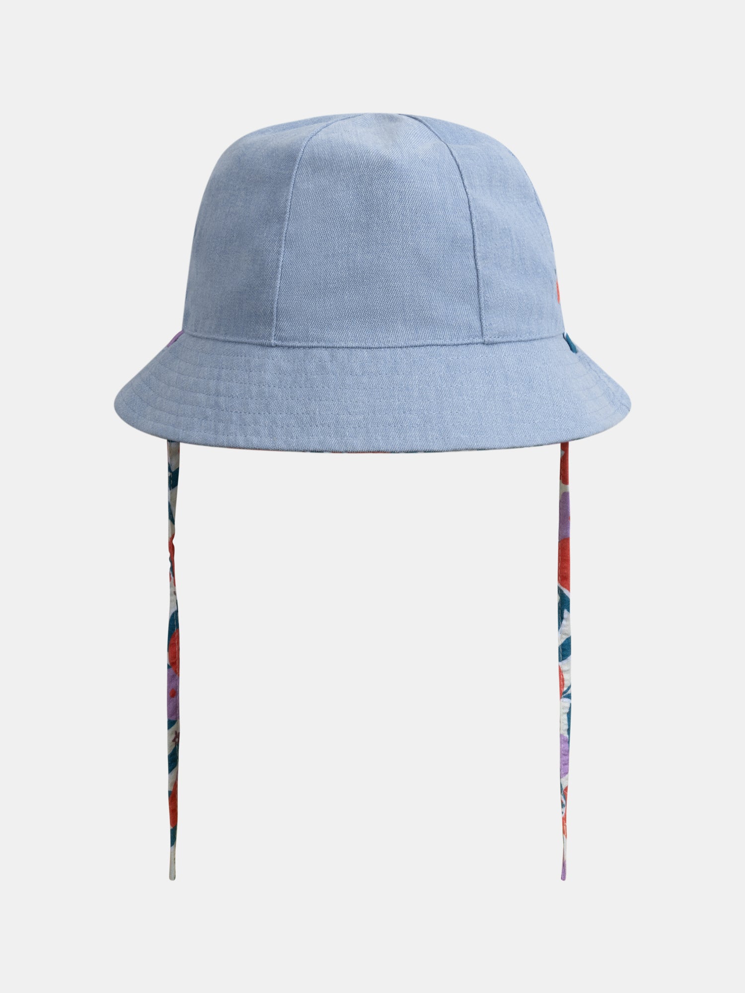 Cappello reversibile stampato a fiori per bambina