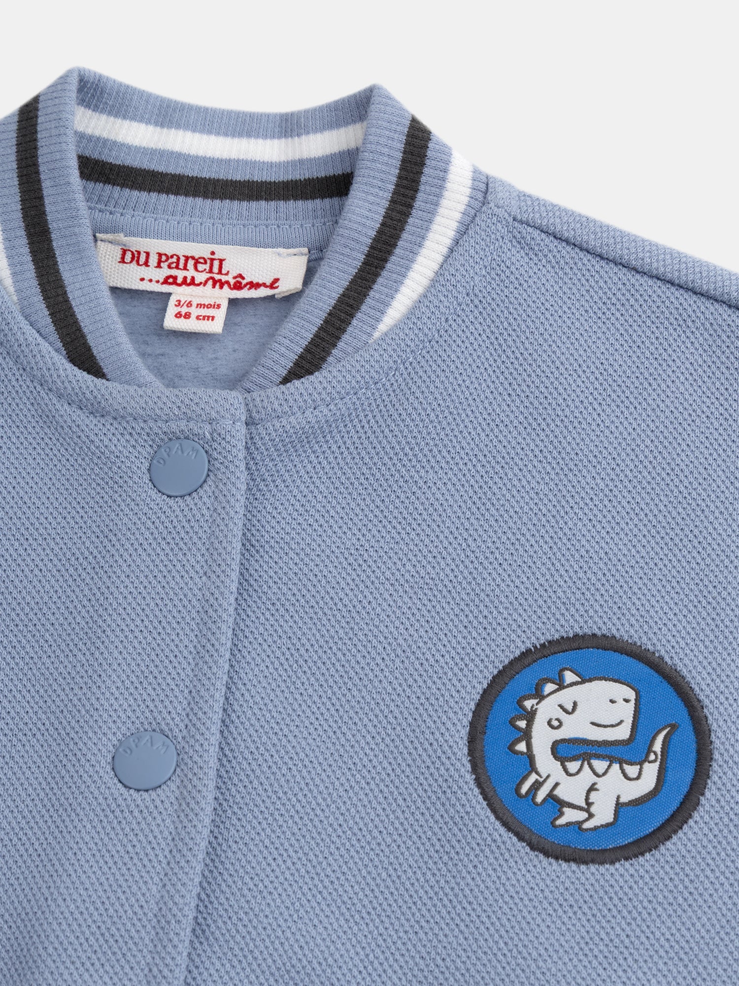 Cardigan bicolore in stile teddy per bambino - Image 5