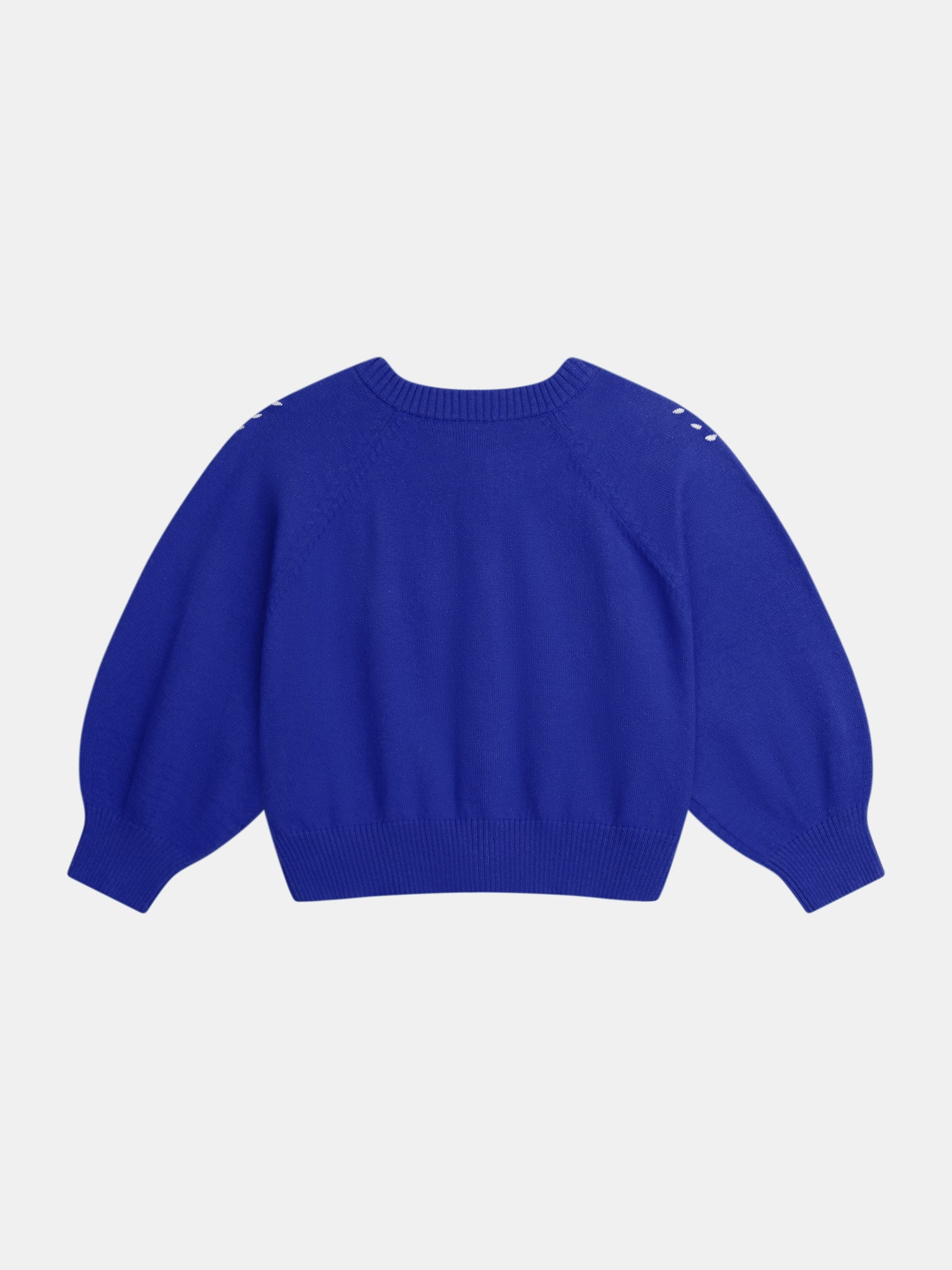 Cardigan blu con ricamo di fiori per ragazze - Image 6