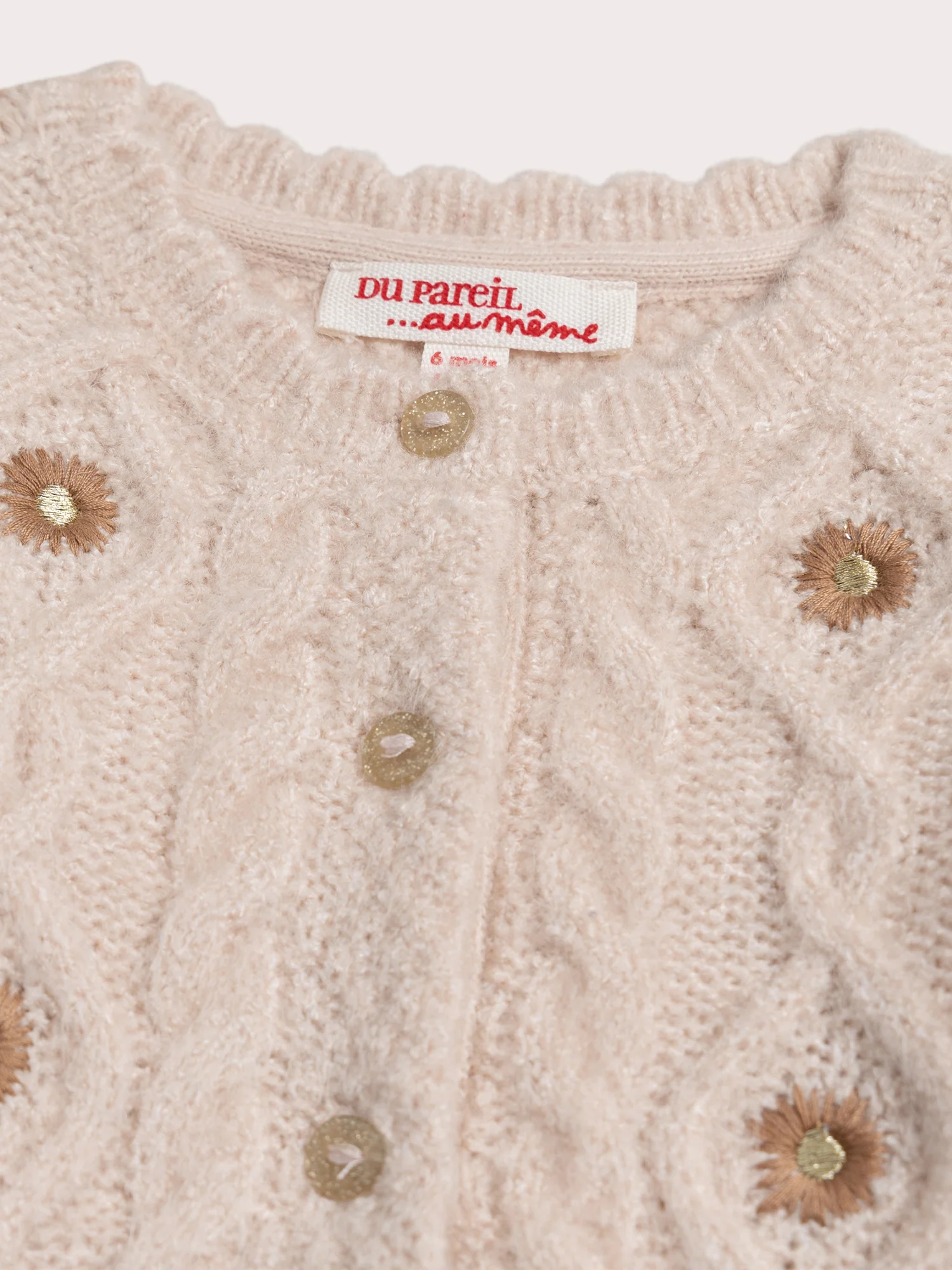 Cardigan chiné per bambina - Image 3