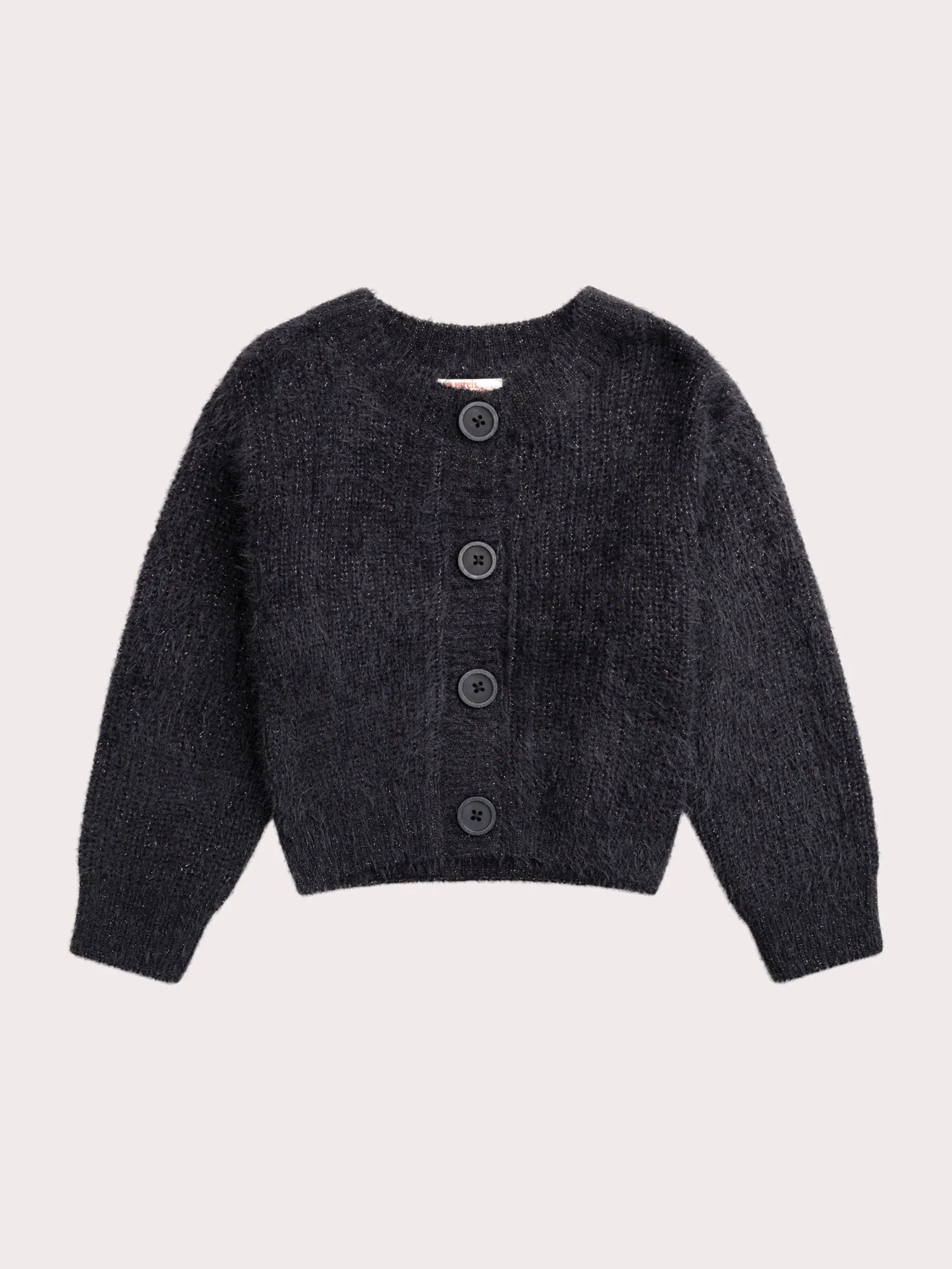 Cardigan brillante nero