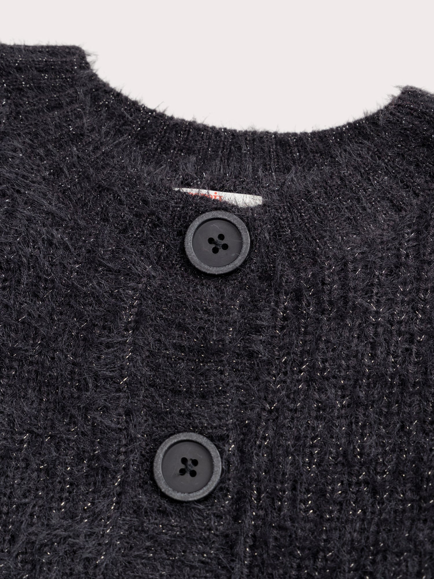 Cardigan brillante nero - Image 2