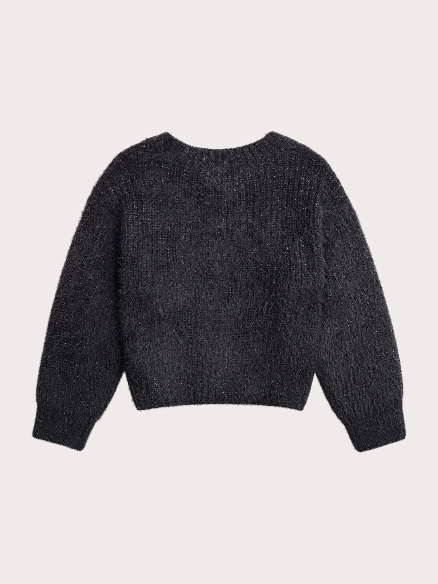 Cardigan brillante nero - Image 4