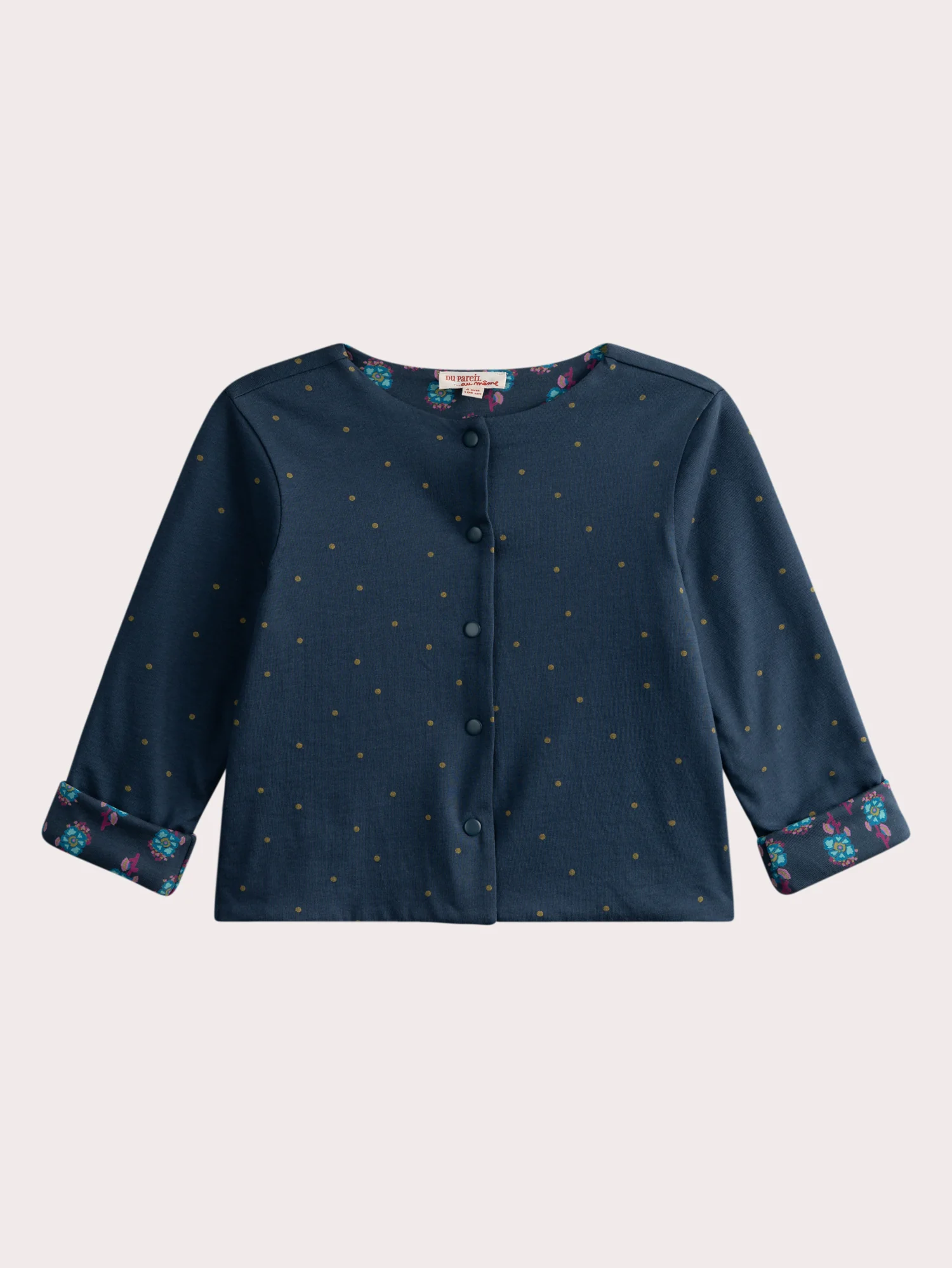 Cardigan in jersey reversibile