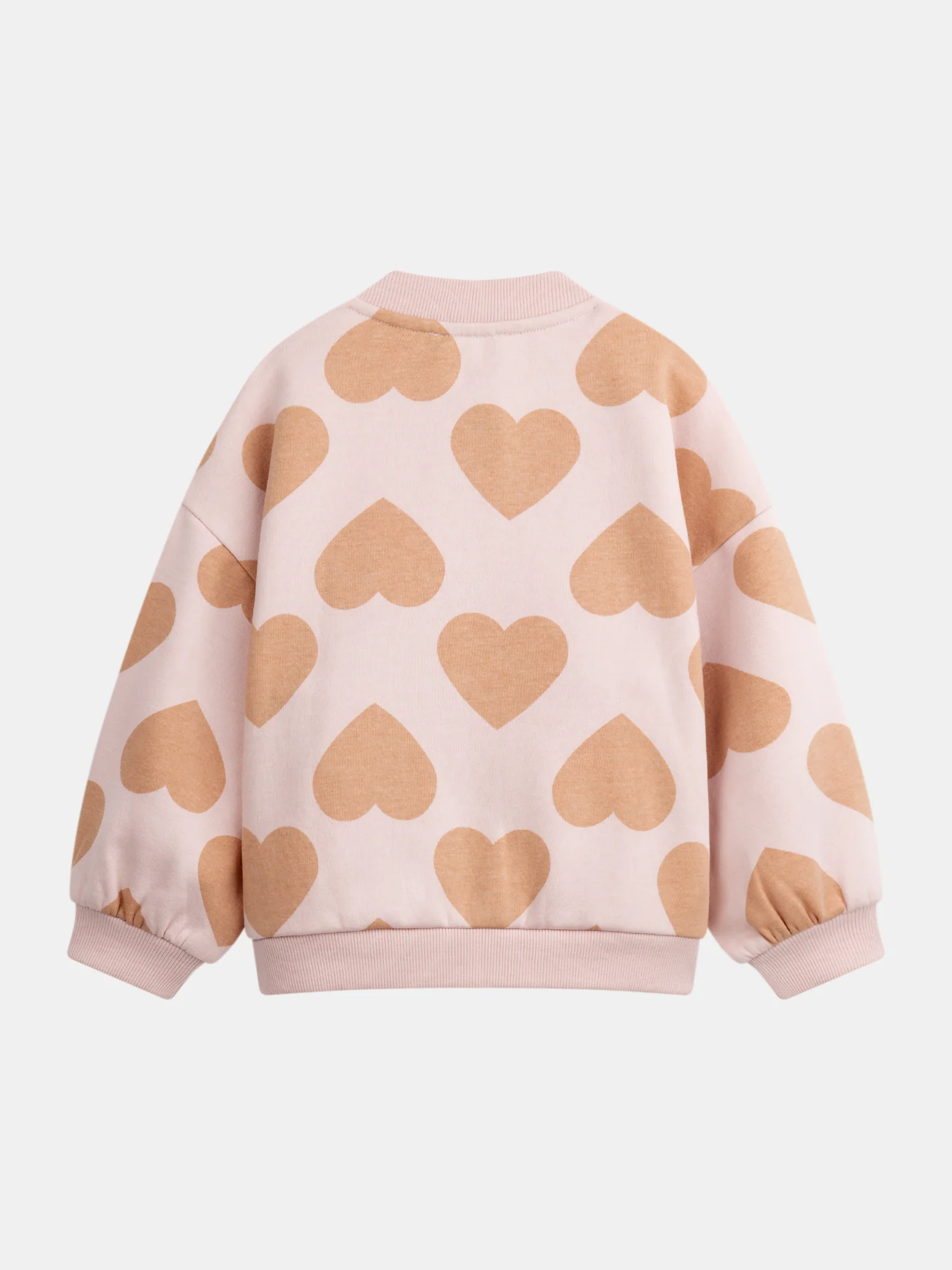 Cardigan rosa con stampa a cuore per bambine - Image 7