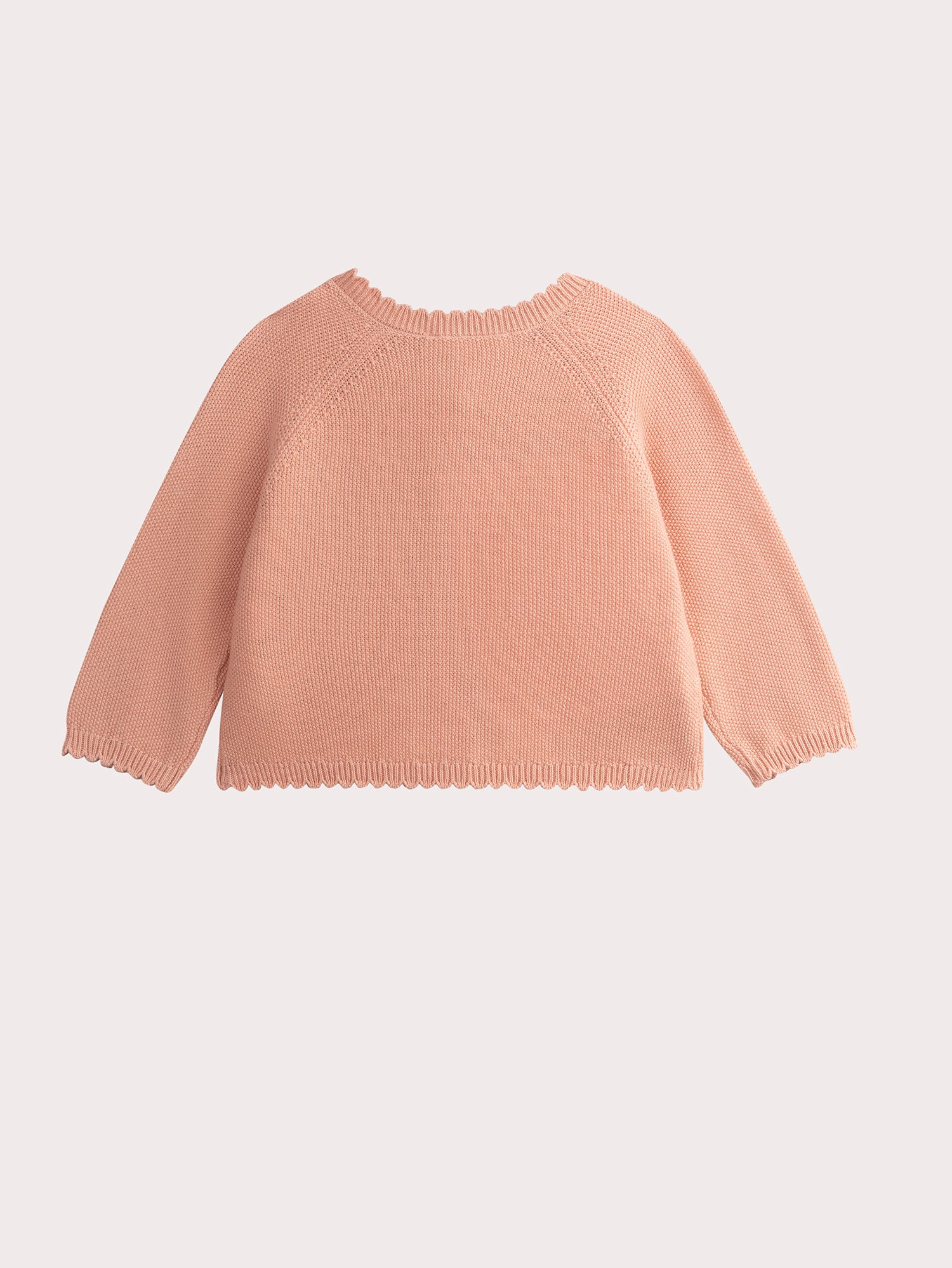 Cardigan Rosa Ricamato per Bambina - Image 4