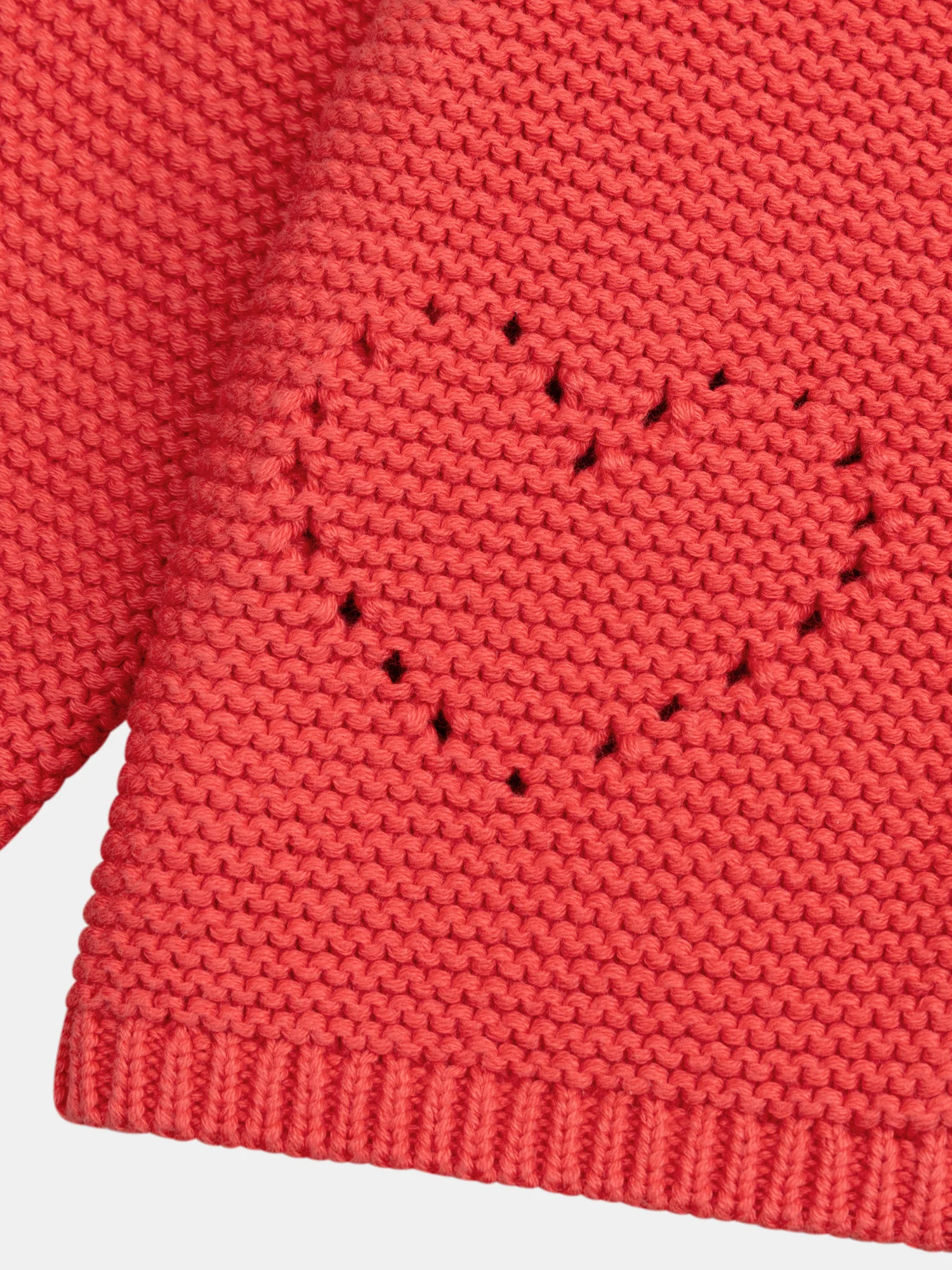 Cardigan tricot anguria con tasche a cuore per bambina - Image 4