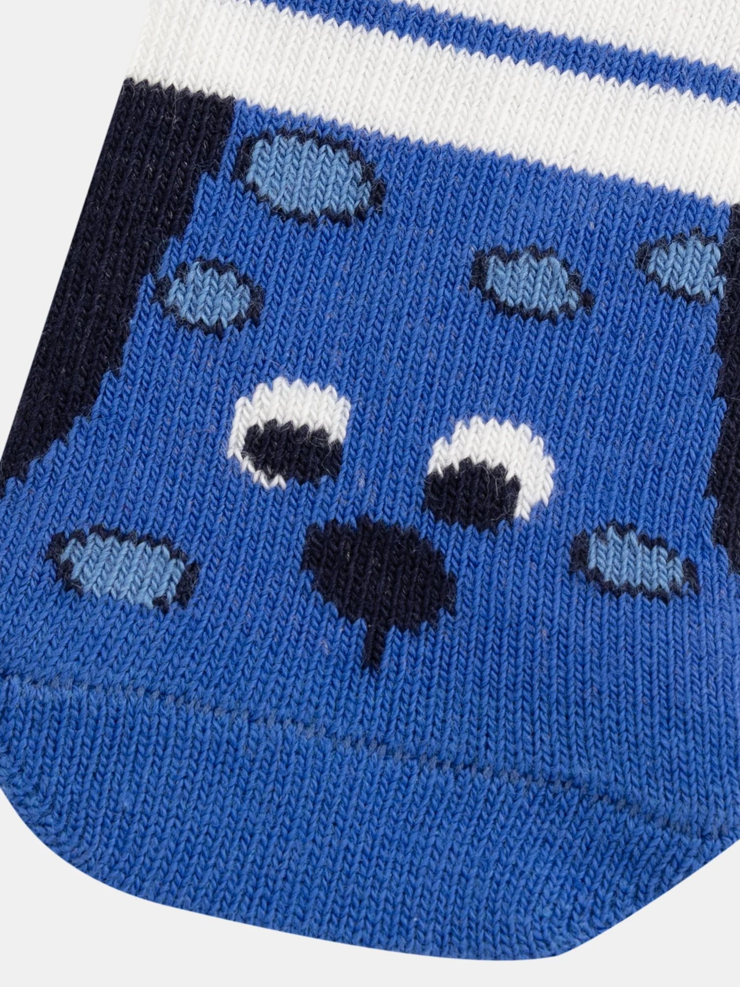 Chaussettes à bandes colorées et motif chien pour bébé garçon - Image 2