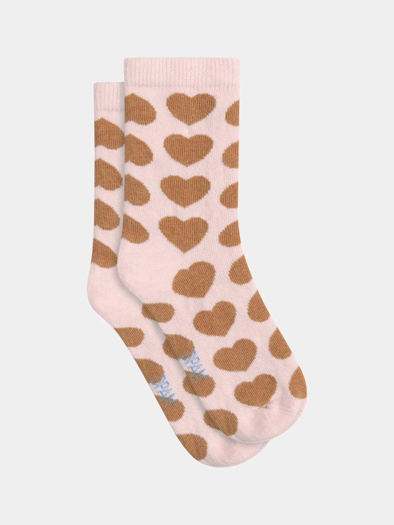 Chaussettes rose à imprimé coeur pour fille