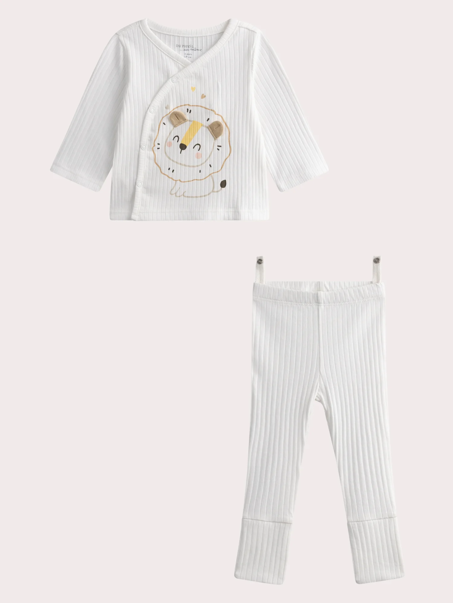 Set reggiseno a incrocio e legging per neonati