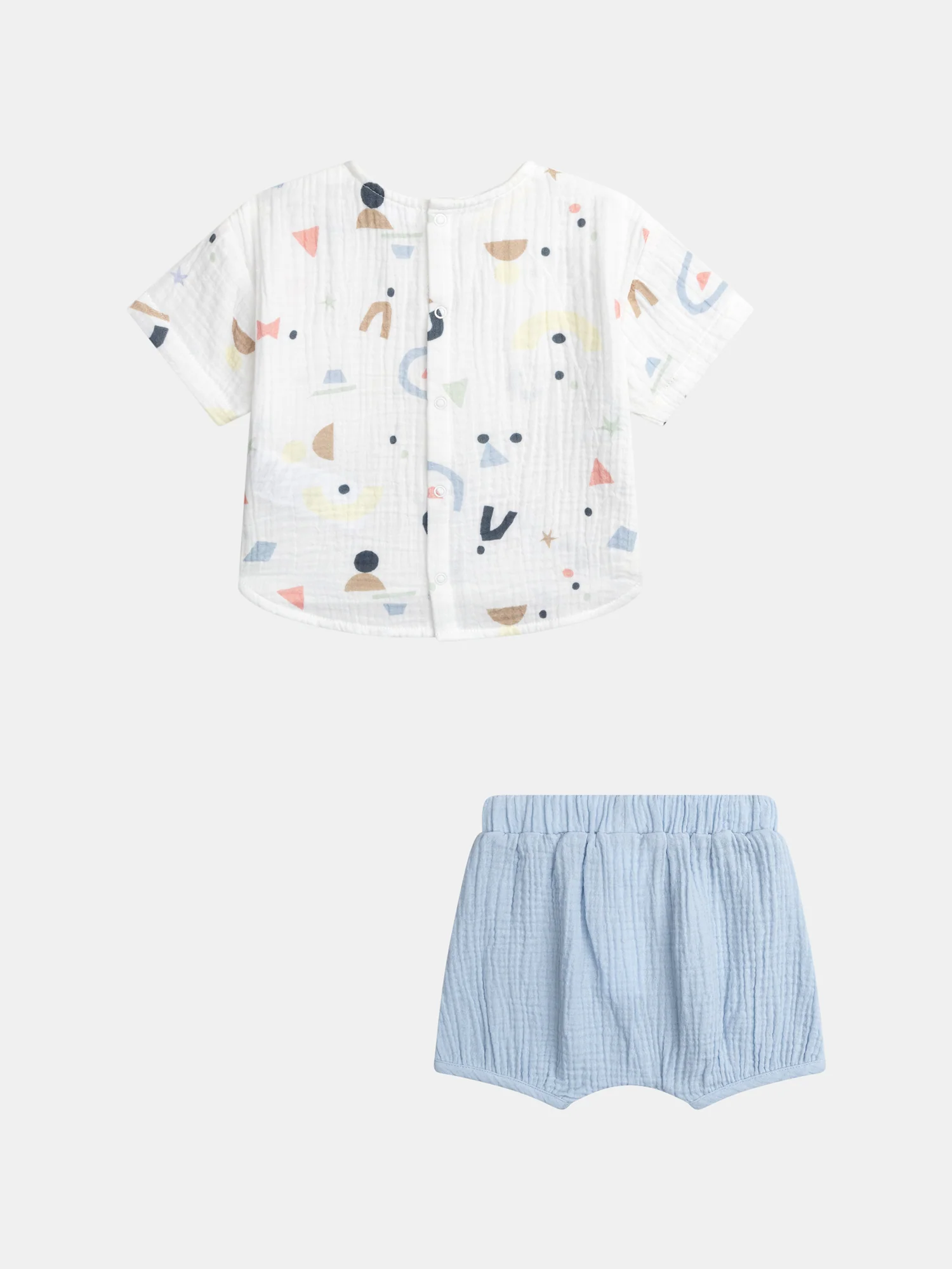 Completo per neonati con t-shirt e pantaloni corti per maschio - Image 8