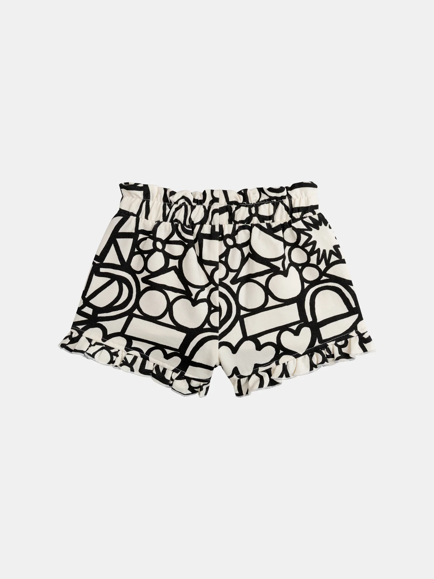 Set di T-shirt e pantaloni corti con stampa integrale "GRAPHIC" per bambina - Image 9