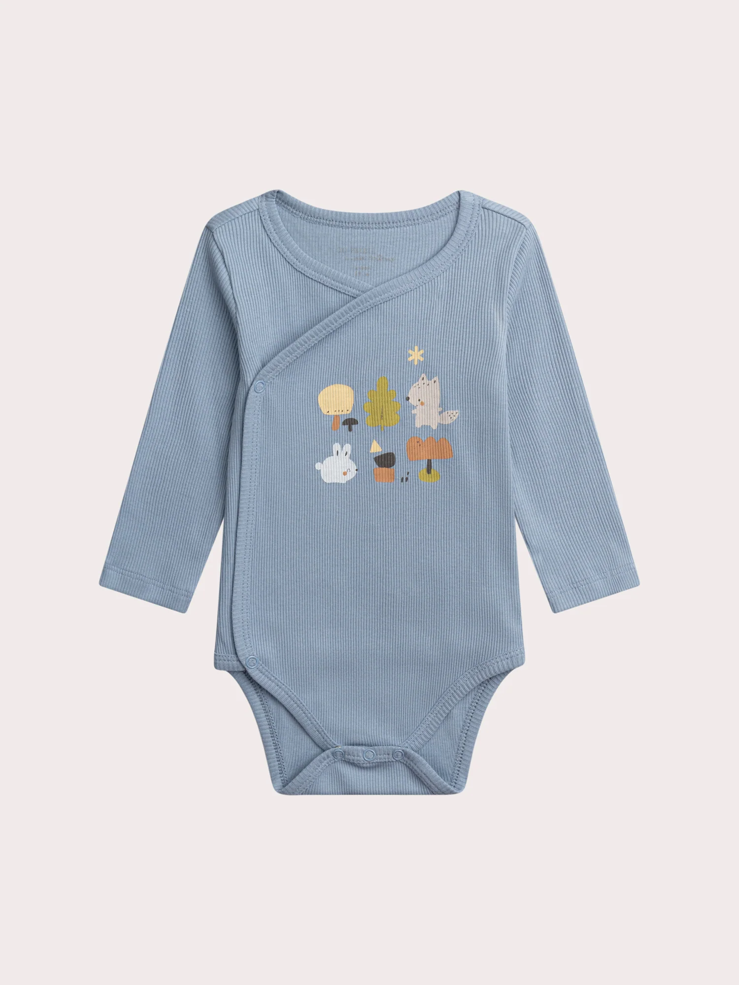 Confezione da 2 body di nascita con motivo fantasia per bambino - Image 2
