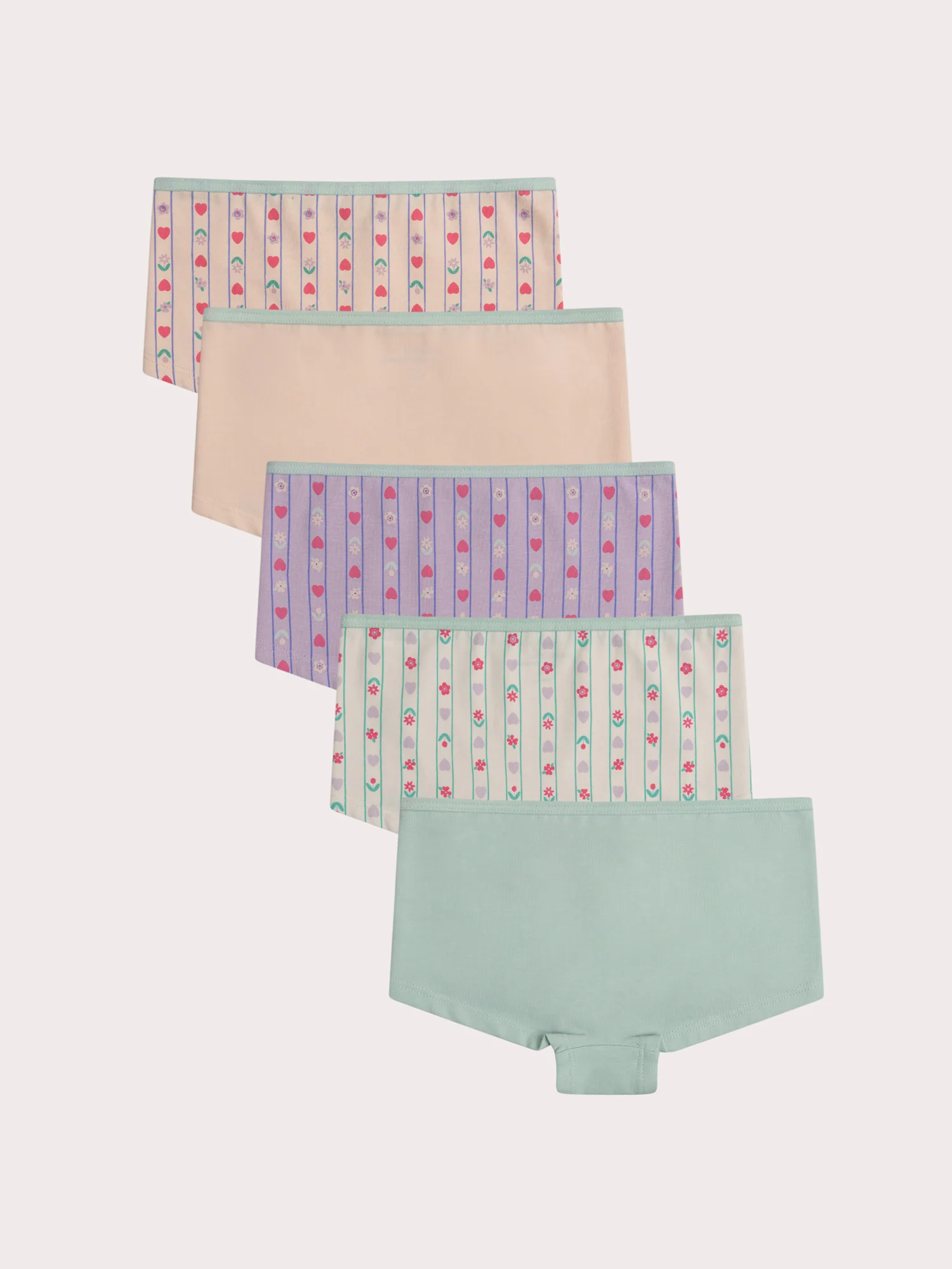 Confezione di 5 shorts a fiori per bambina - Image 5