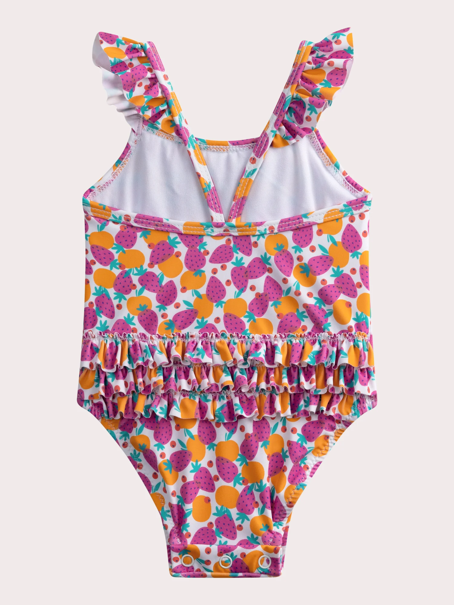 Costume da bagno a pezzo unico stampato con frutta per bambine - Image 3