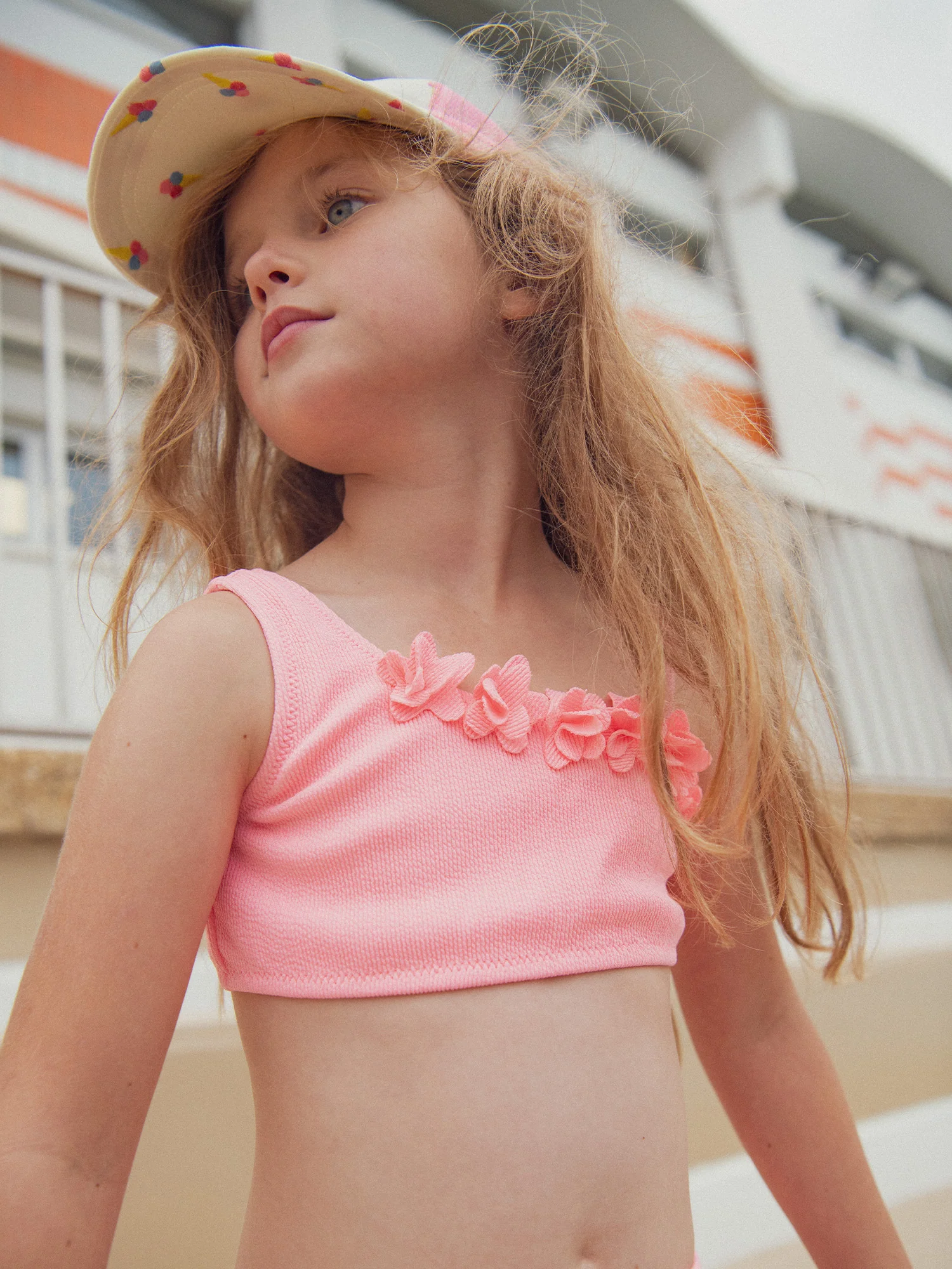 Costume da bagno rosa a due pezzi per ragazze - Image 3