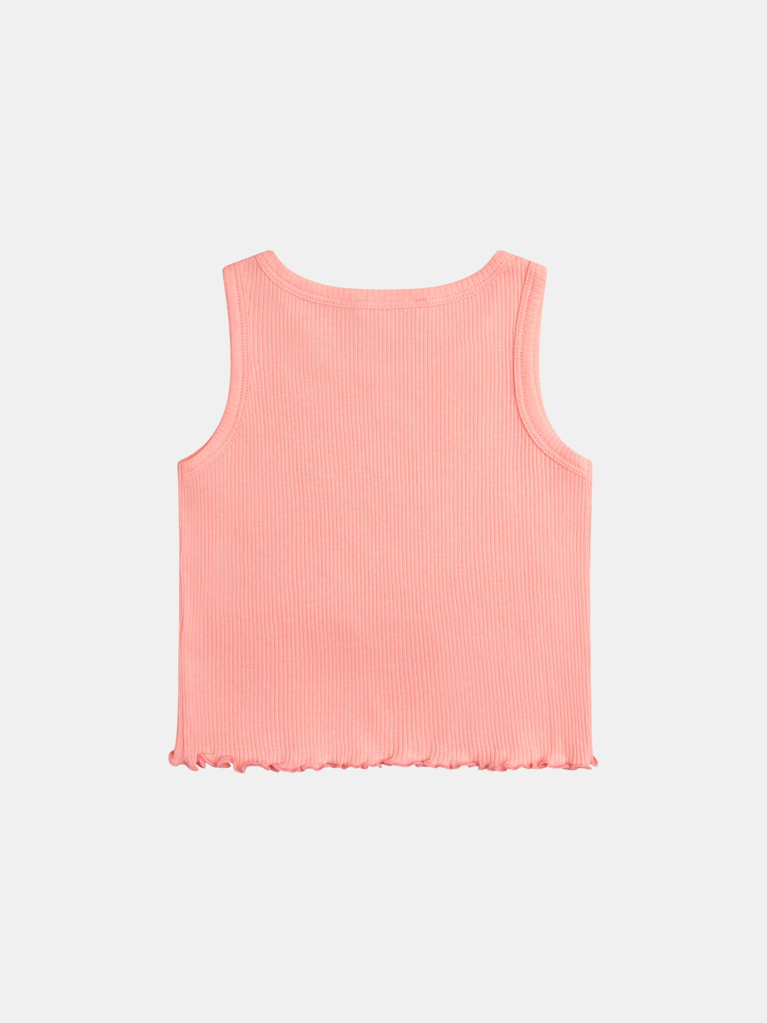 Débardeur uni corail pour fille - Image 4