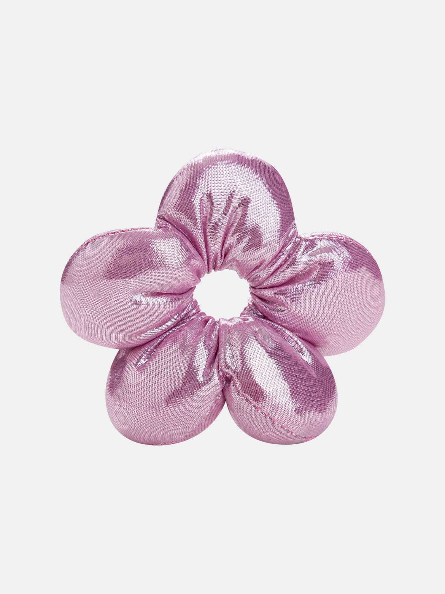 Gros chouchou fleur rose pour fille